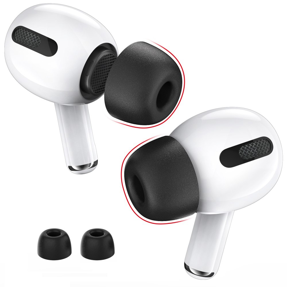 Memory Foam Ear Tips AirPods Pro negro (Medium)