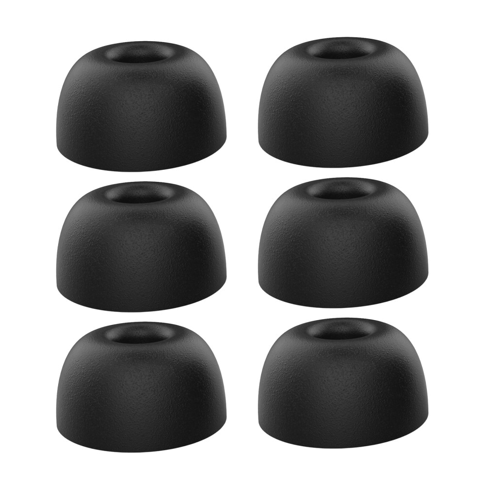 Memory Foam Ear Tips (3-pack) AirPods Pro 2, negro (Medium)