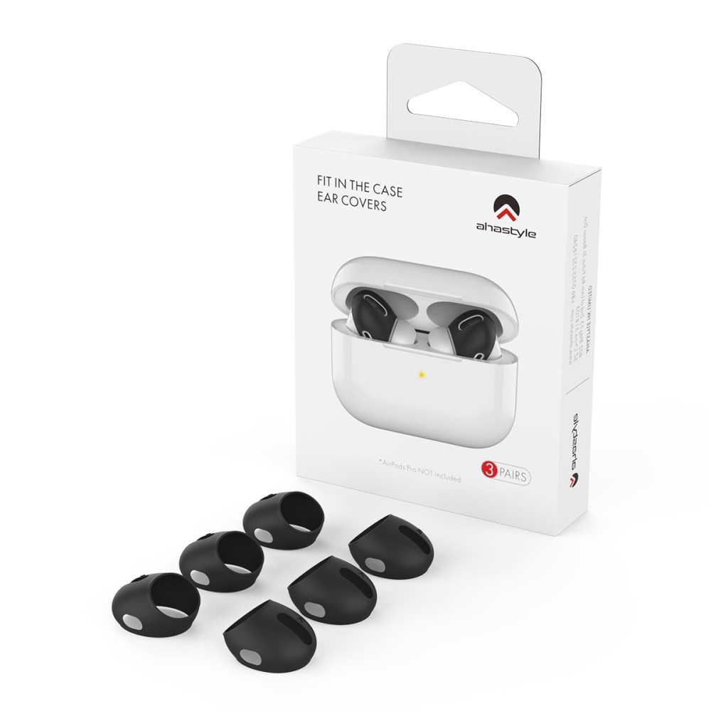 Earpads Silicona AirPods Pro (3 piezas) negro