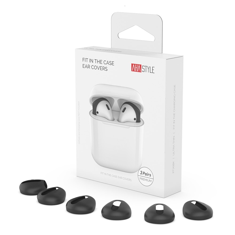 Earpads Silicona AirPods (3 piezas) negro