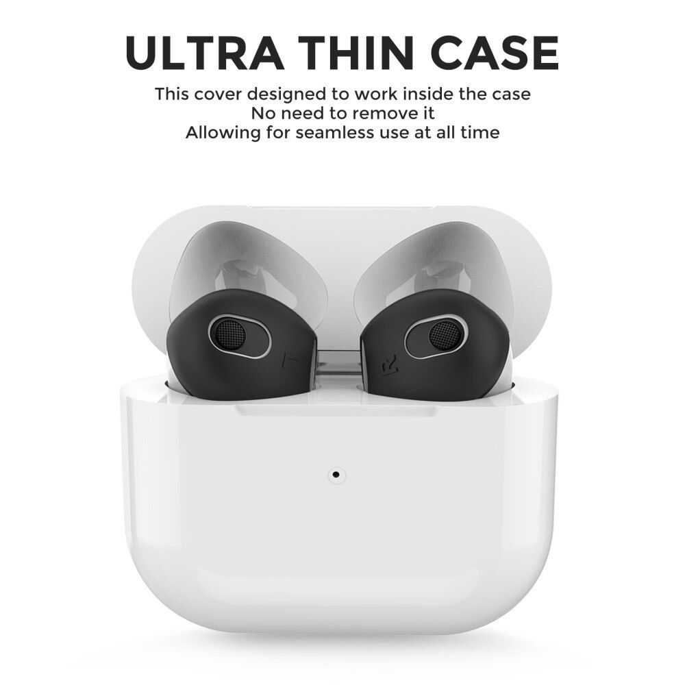 Earpads Silicona AirPods 3 (3 piezas) negro