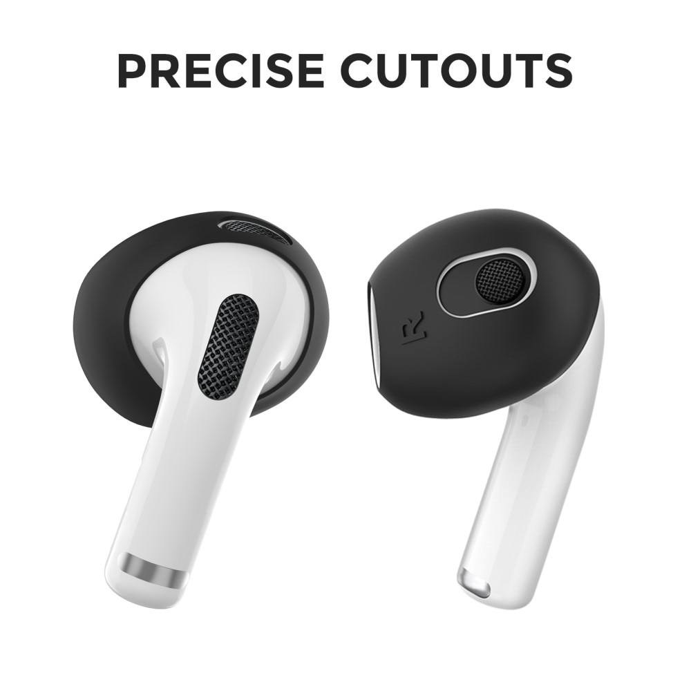 Earpads Silicona AirPods 3 (3 piezas) negro