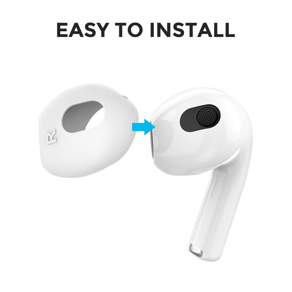 Earpads Silicona AirPods 3 (3 piezas) blanco