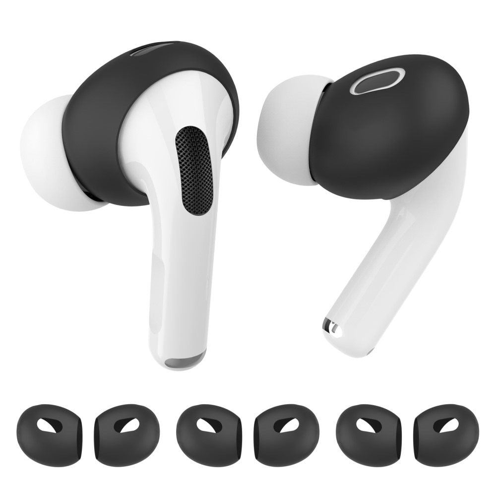 Earpads Silicona AirPods Pro 2 (3 piezas) negro