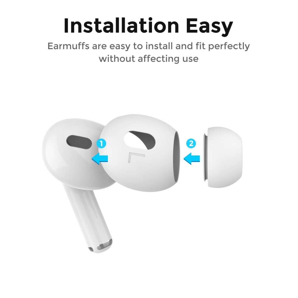 Earpads Silicona AirPods Pro 2 (3 piezas) blanco