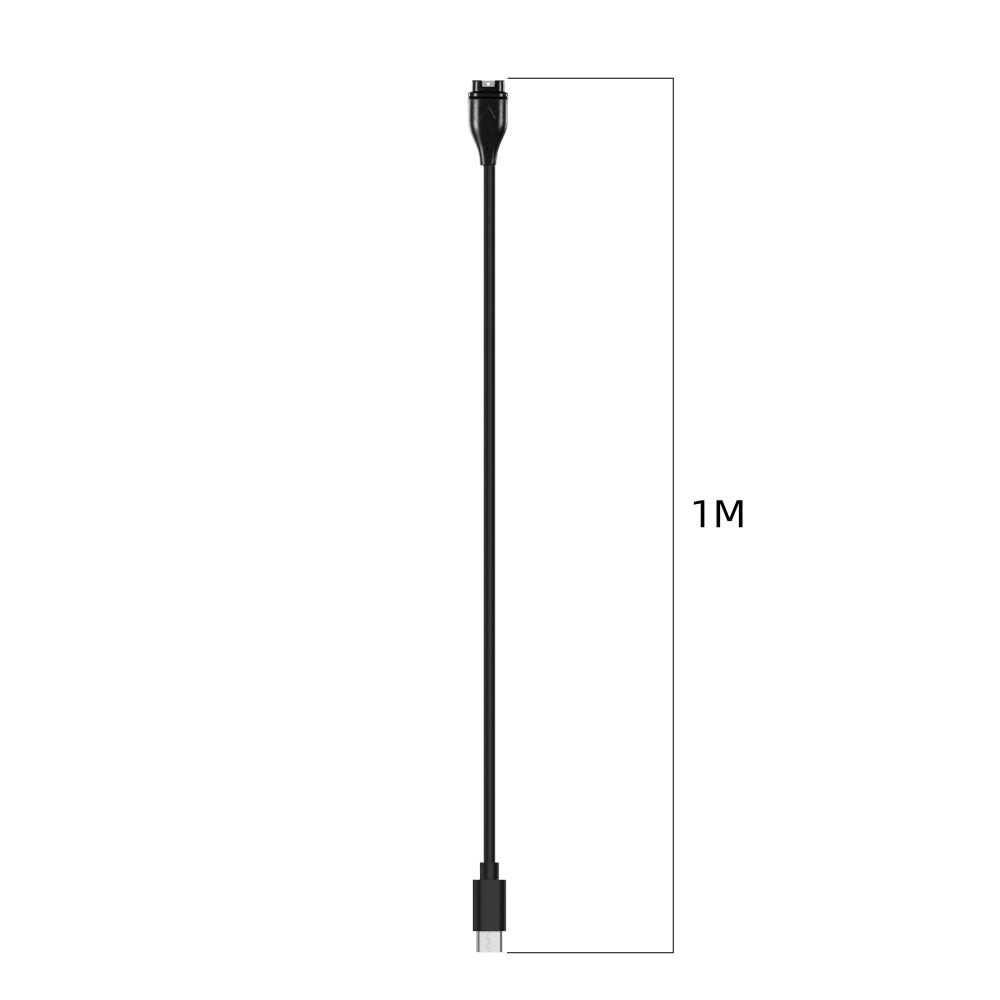Cable de carga USB-C 1m para Garmin Approach S44, Negro