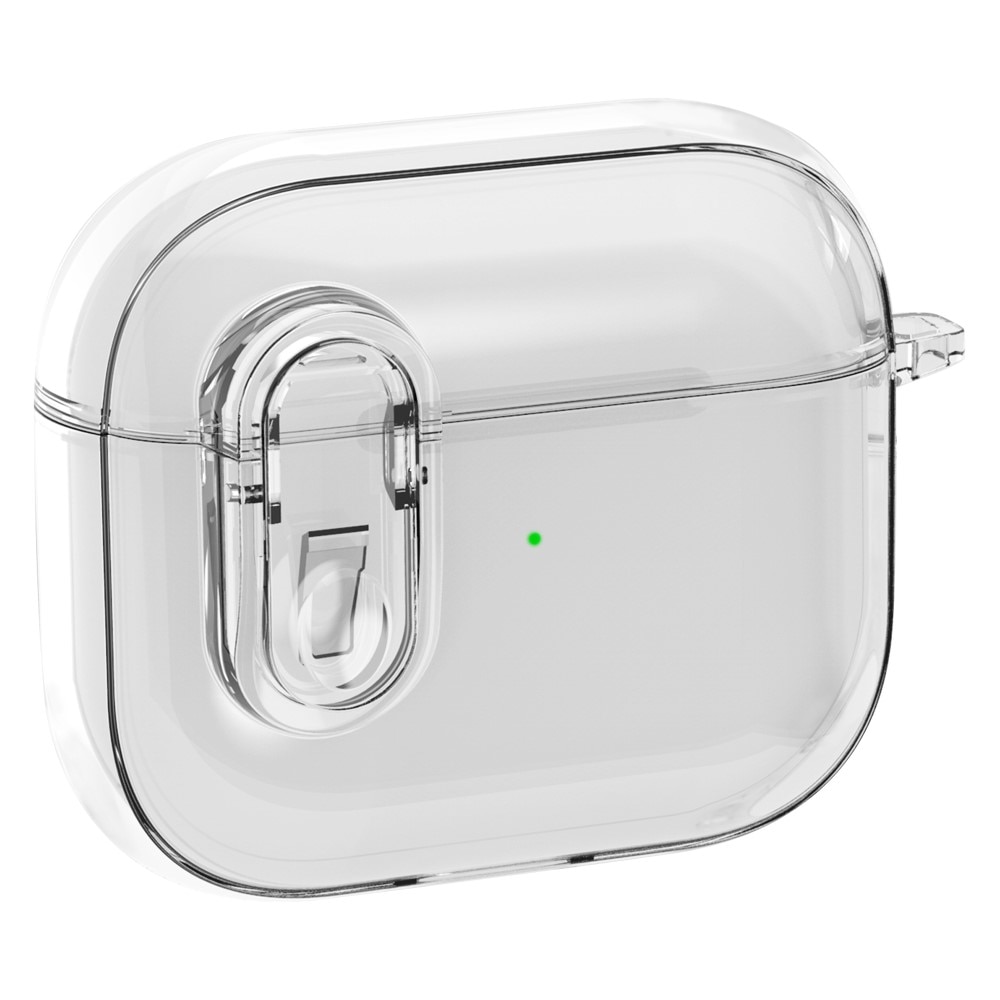 Funda con mosquetón y candado para AirPods 3 transparente