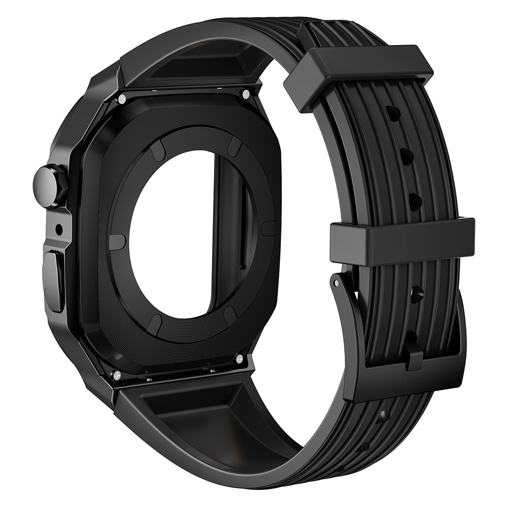 Correa con funda de Metal Aventura Apple Watch 45mm Series 9 negro