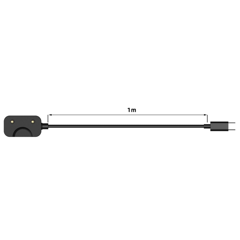 Cable de carga USB-C 1m para Garmin Enduro 3, negro
