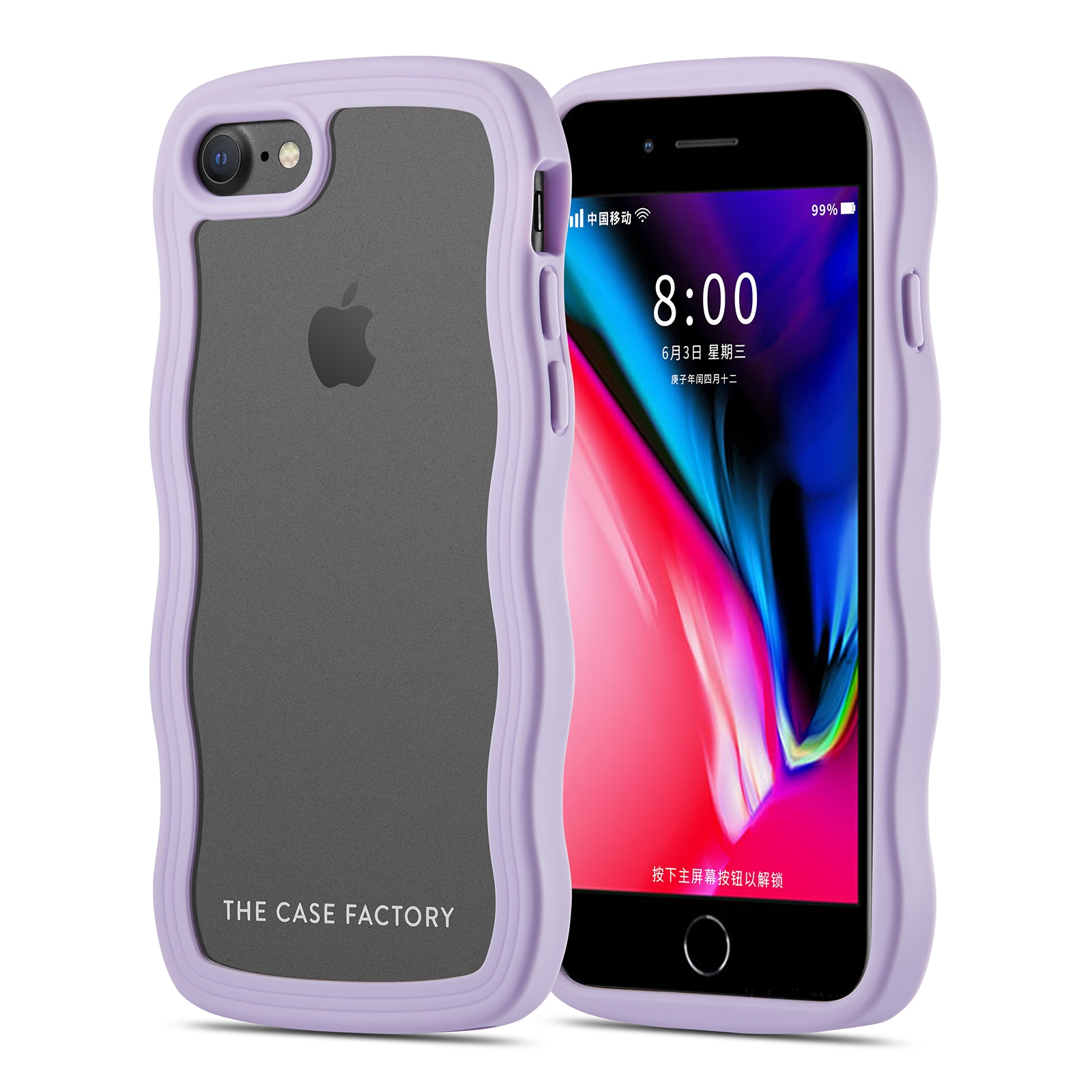 The Wave Case iPhone SE 2020 Púrpura