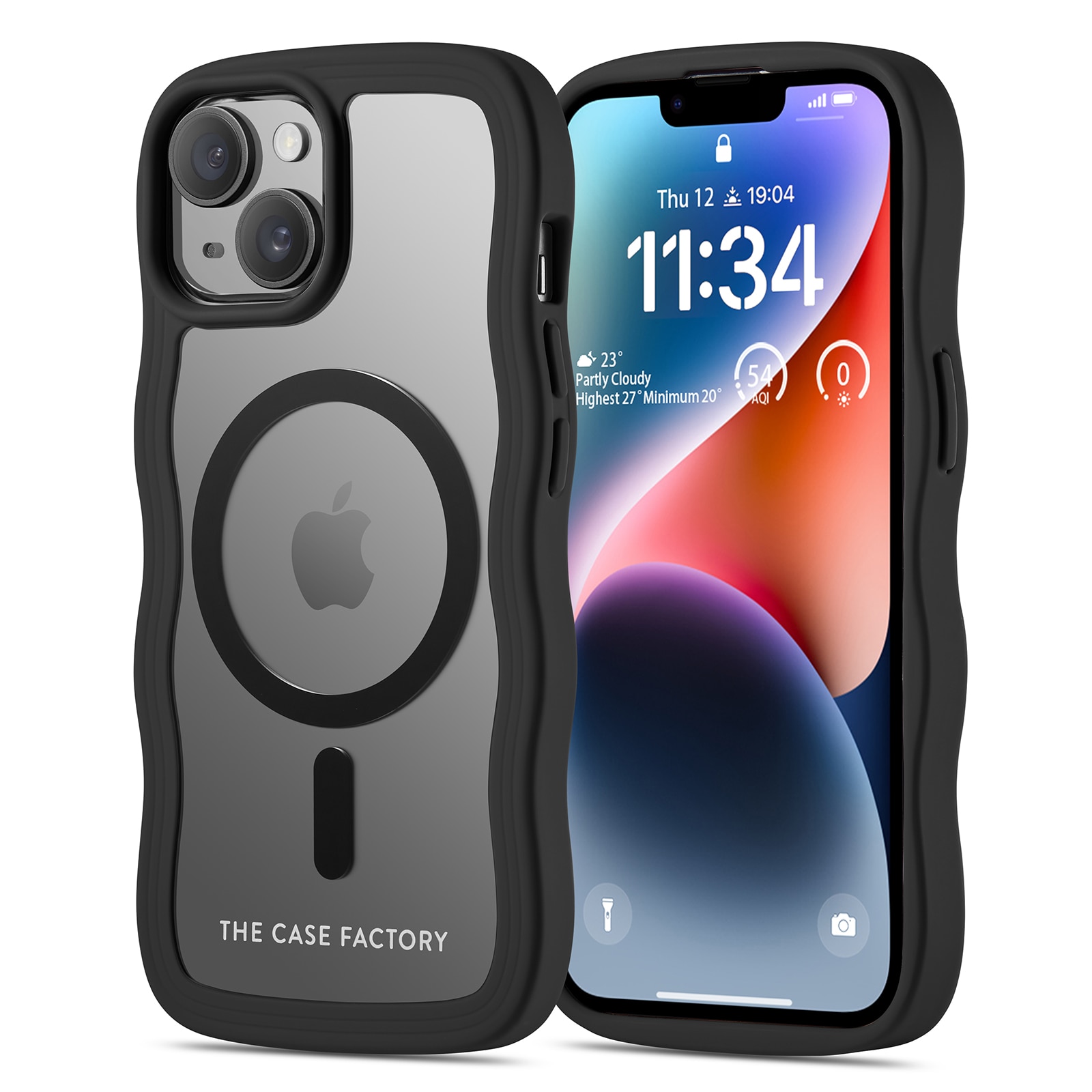 The Wave Mag Case iPhone 15 Negro