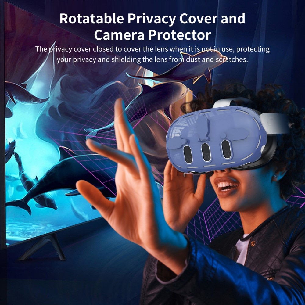Funda Meta Quest 3 VR, transparente