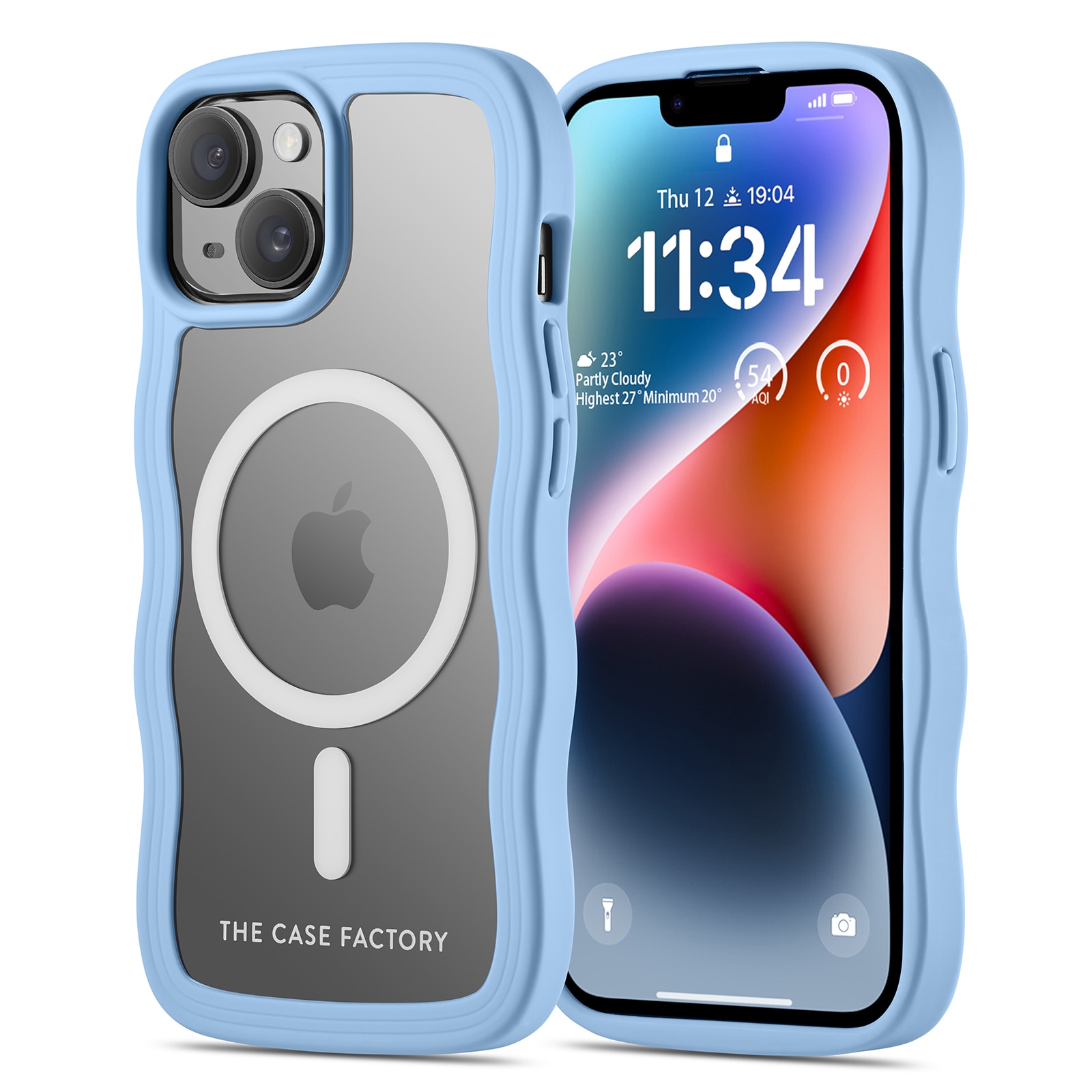 The Wave Mag Case iPhone 15 Azul
