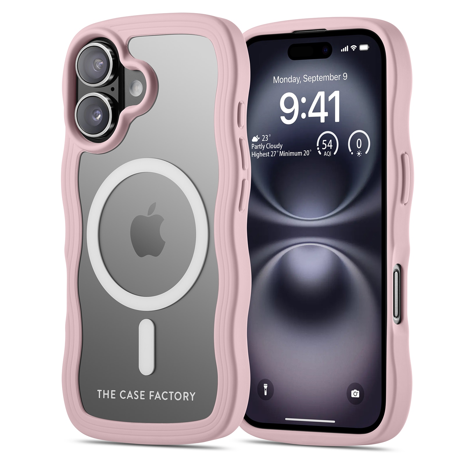The Wave Mag Case iPhone 16 Rosa