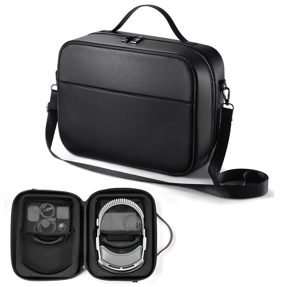 Bolsa de almacenamiento con correa de hombro para Apple Vision Pro, negro