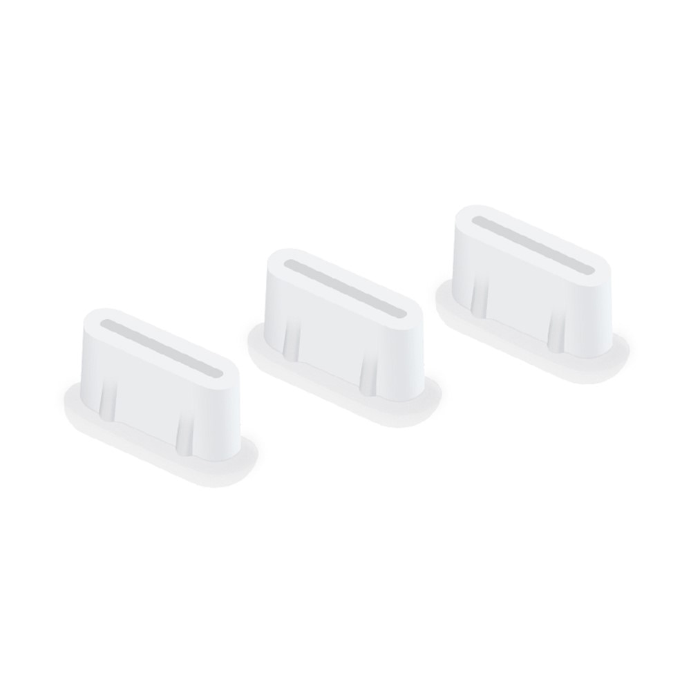 Puerto Plug USB-C (3 piezas) Blanco