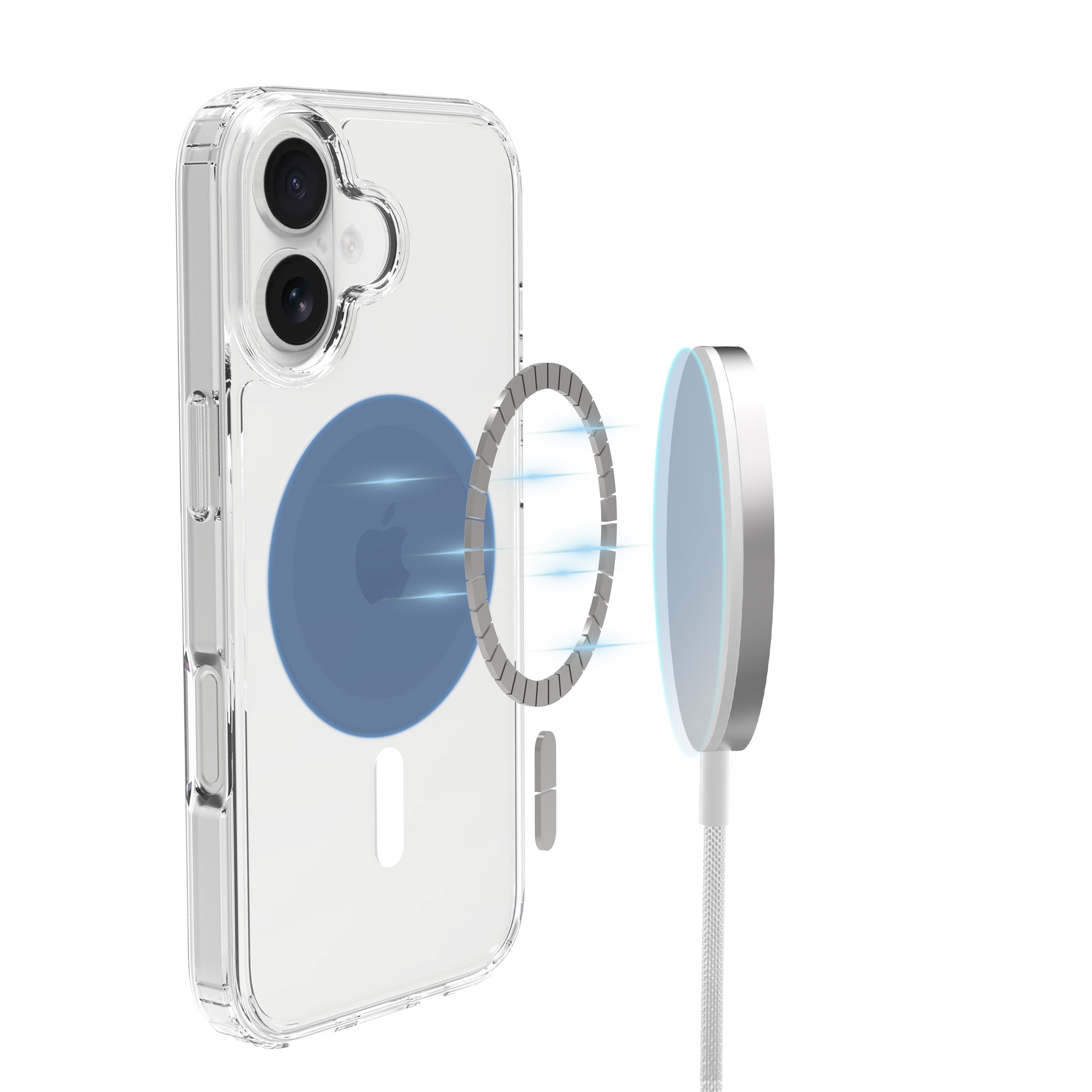 Funda híbrida MagSafe iPhone 17 Transparente