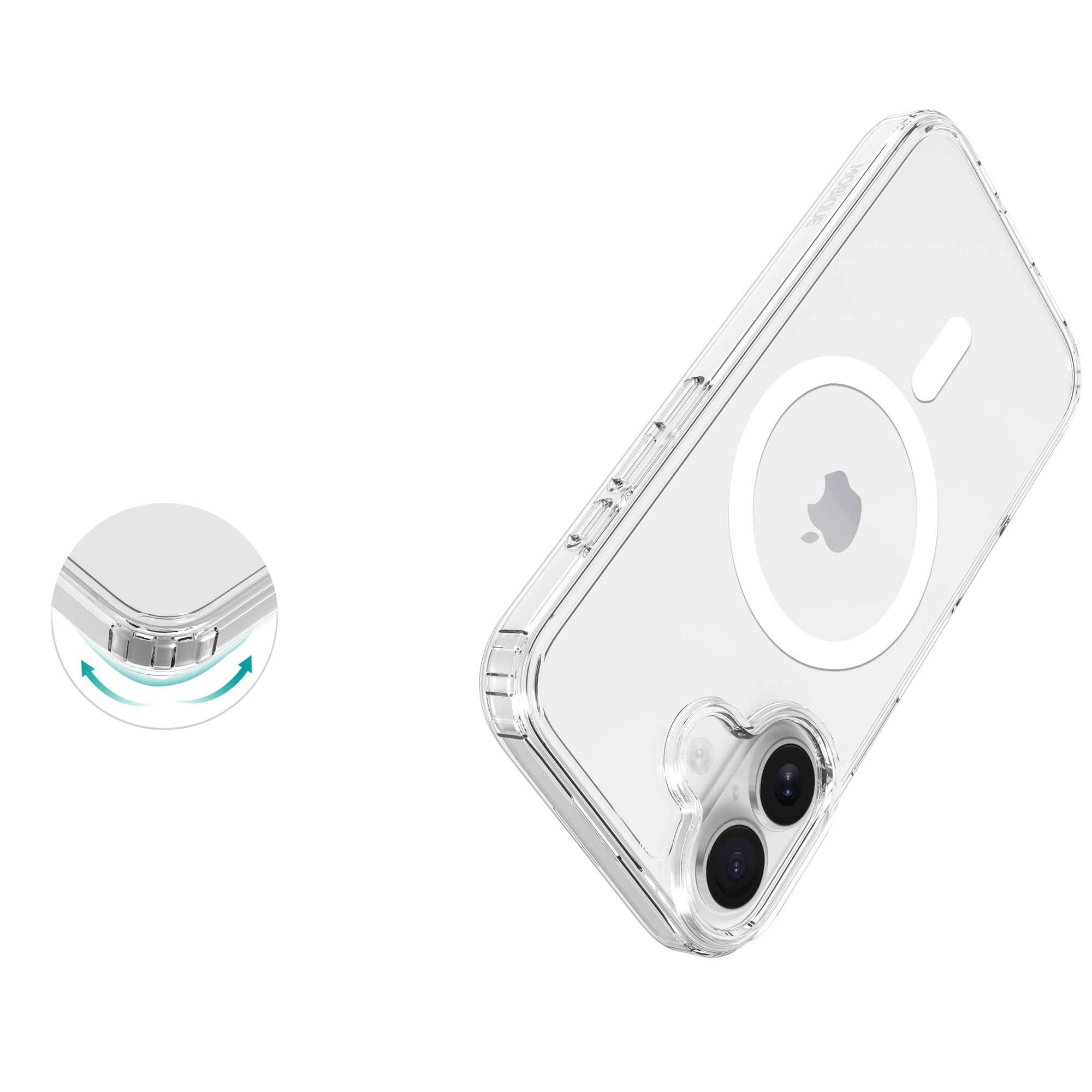 Funda híbrida MagSafe iPhone 17 Transparente