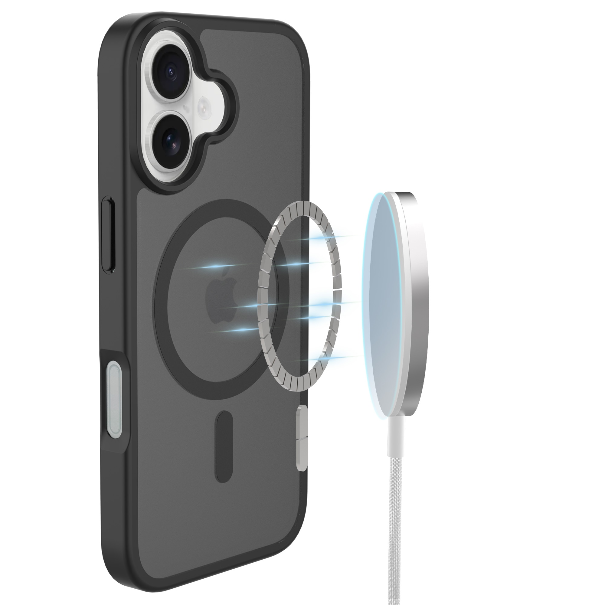 Funda Magnetic Hybrid iPhone 17 Frosted Black