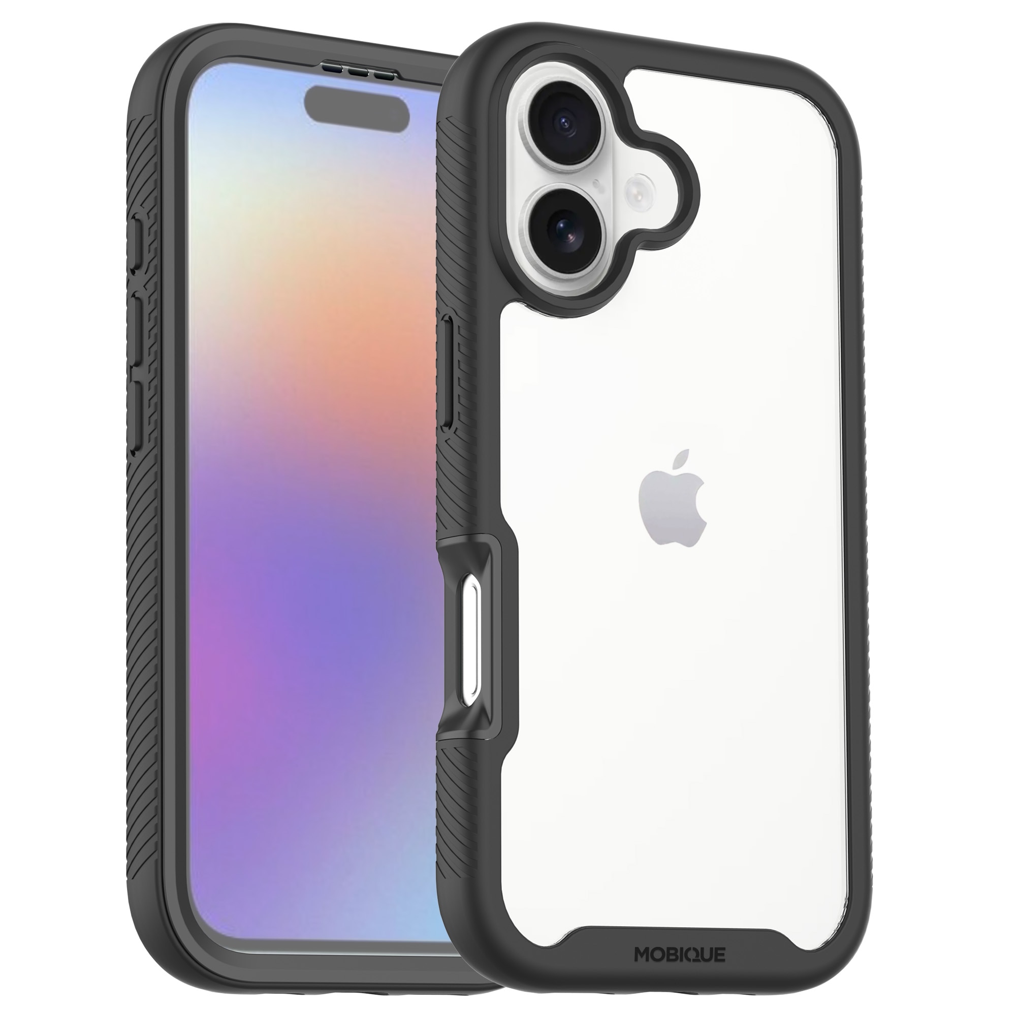 Funda Full Protection iPhone 17 Negro/transparente