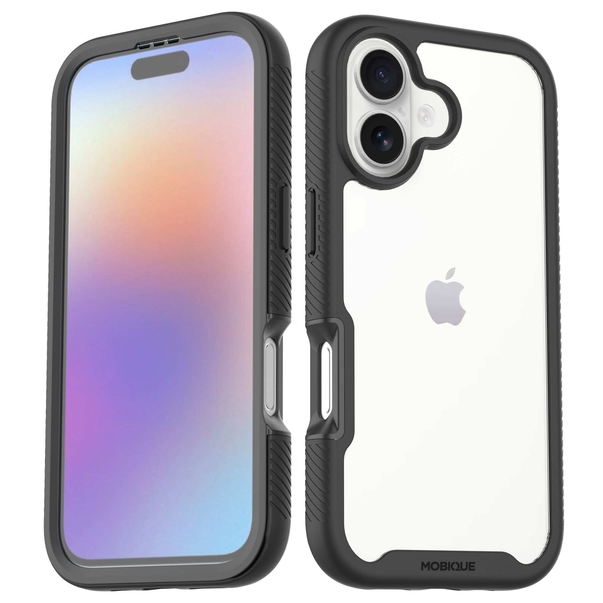Funda Full Protection iPhone 17 Negro/transparente
