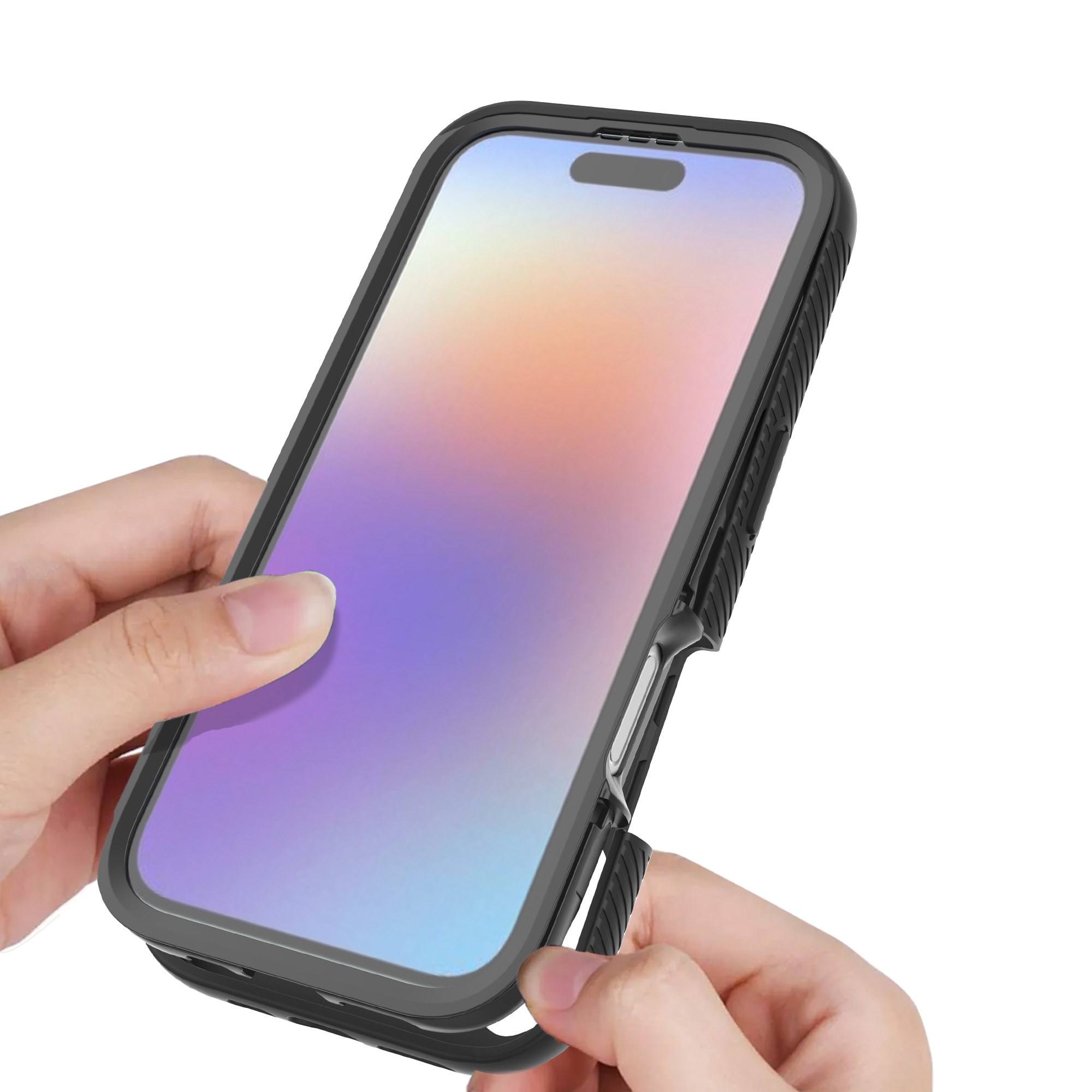 Funda Full Protection iPhone 17 Negro/transparente