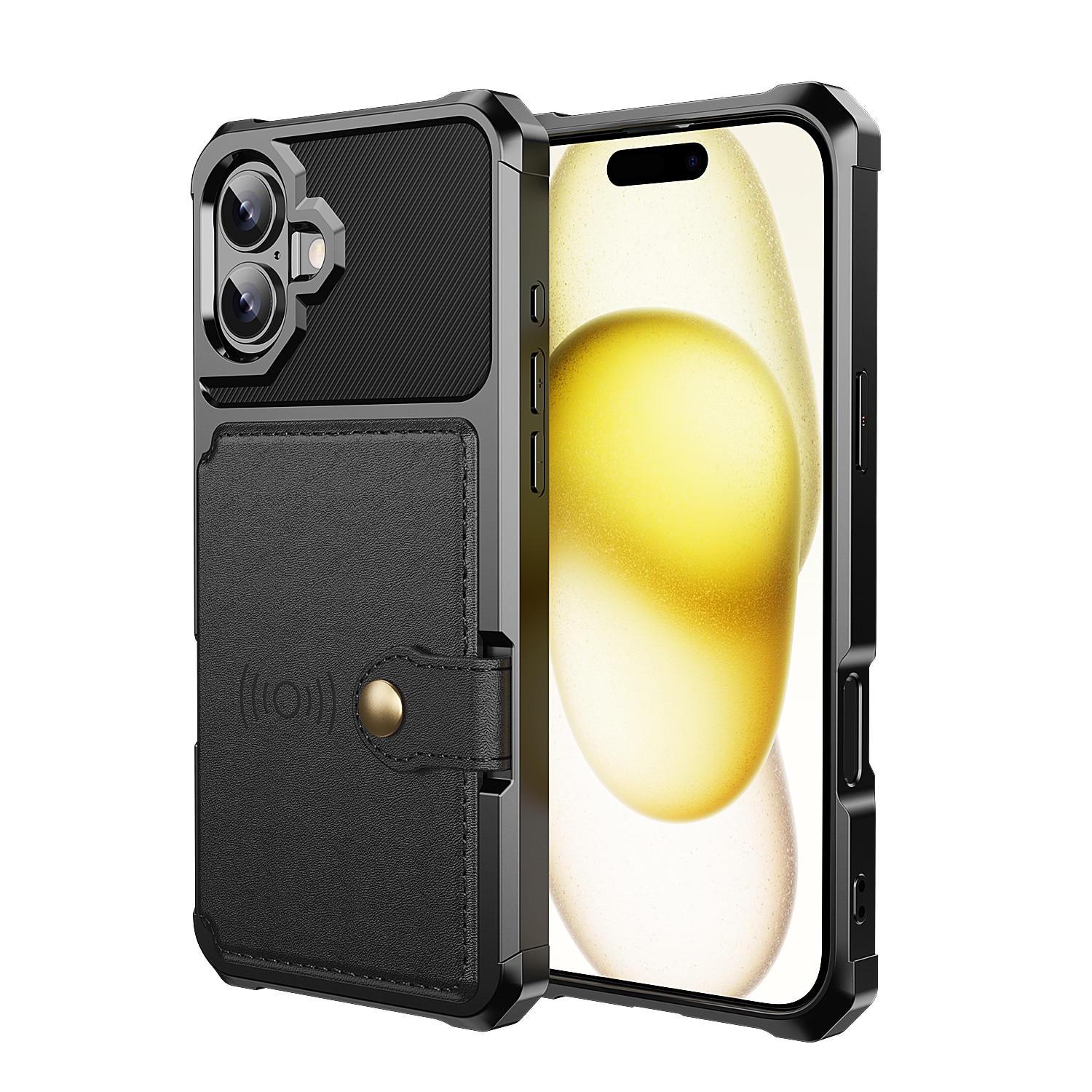 Funda con tarjetero Tough Multi-slot iPhone 17 Negro
