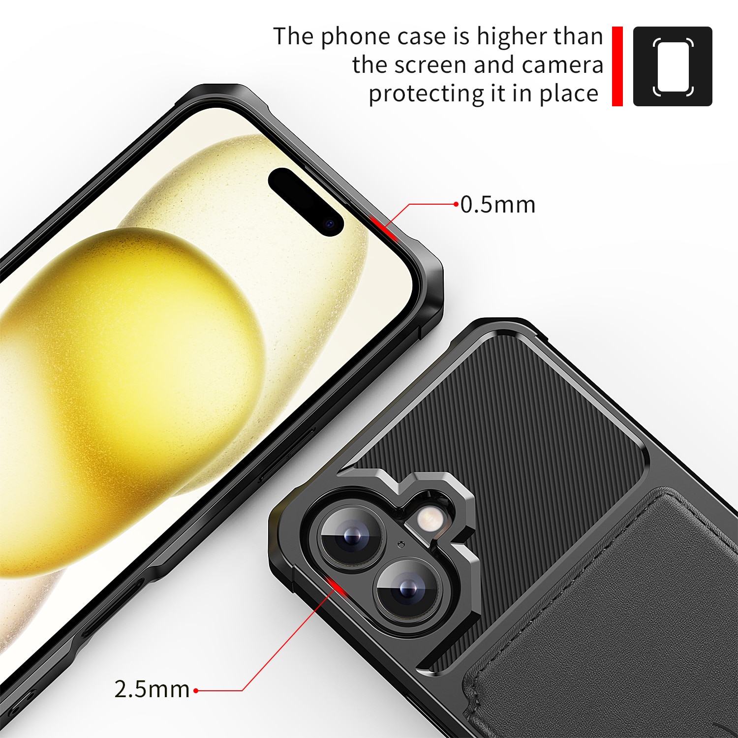 Funda con tarjetero Tough Multi-slot iPhone 17 Negro