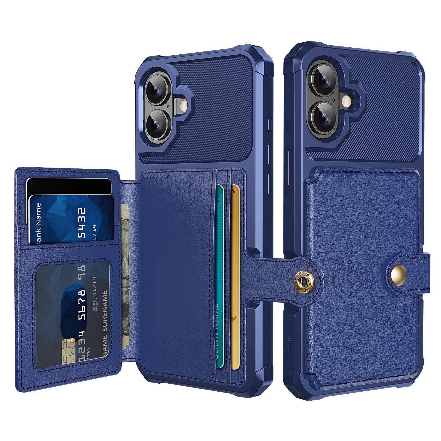 Funda con tarjetero Tough Multi-slot iPhone 17 Azul