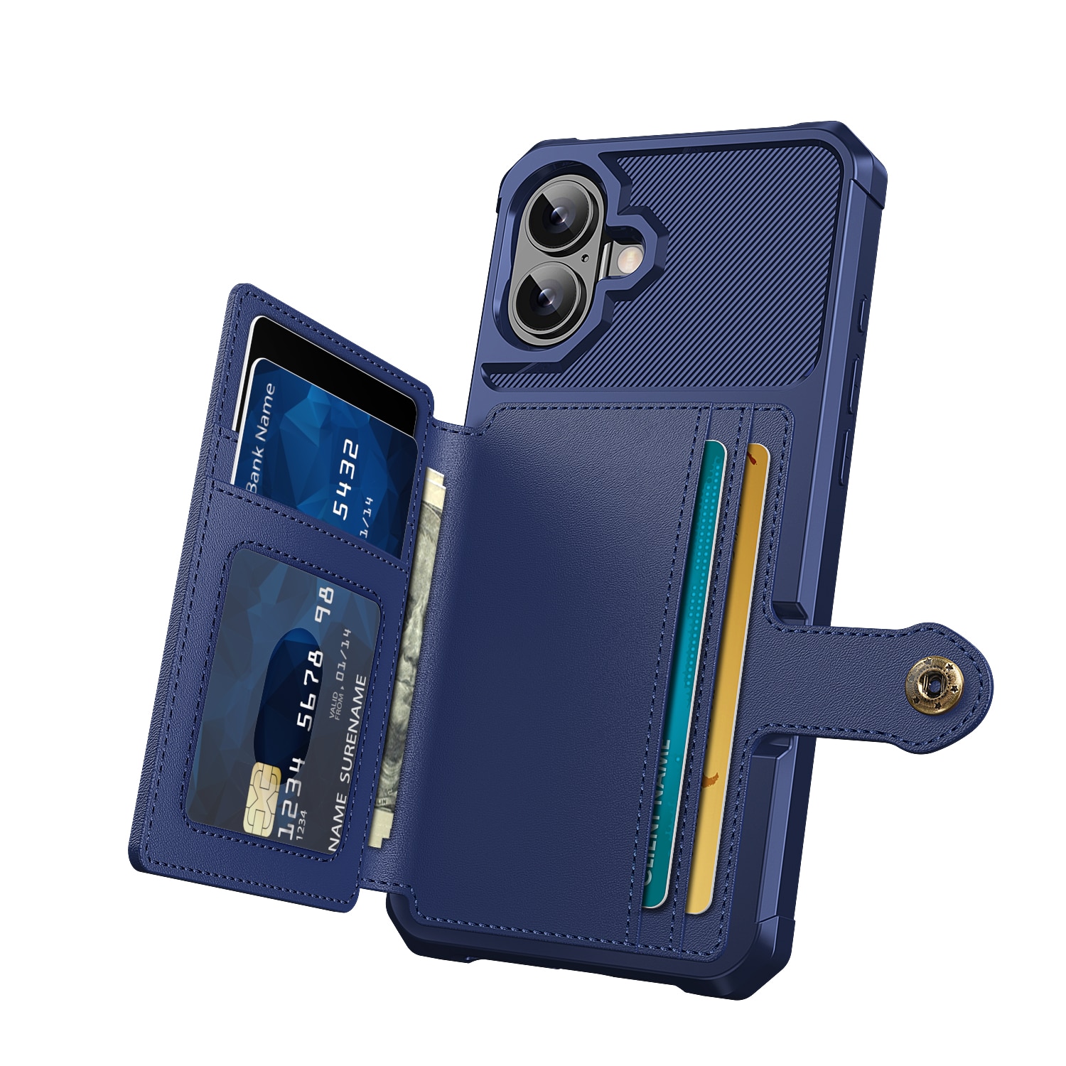 Funda con tarjetero Tough Multi-slot iPhone 17 Azul