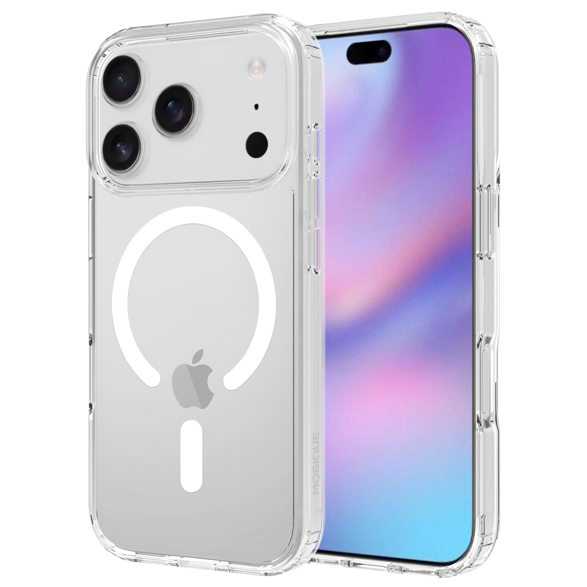 Funda híbrida MagSafe iPhone 17 Pro Max Transparente