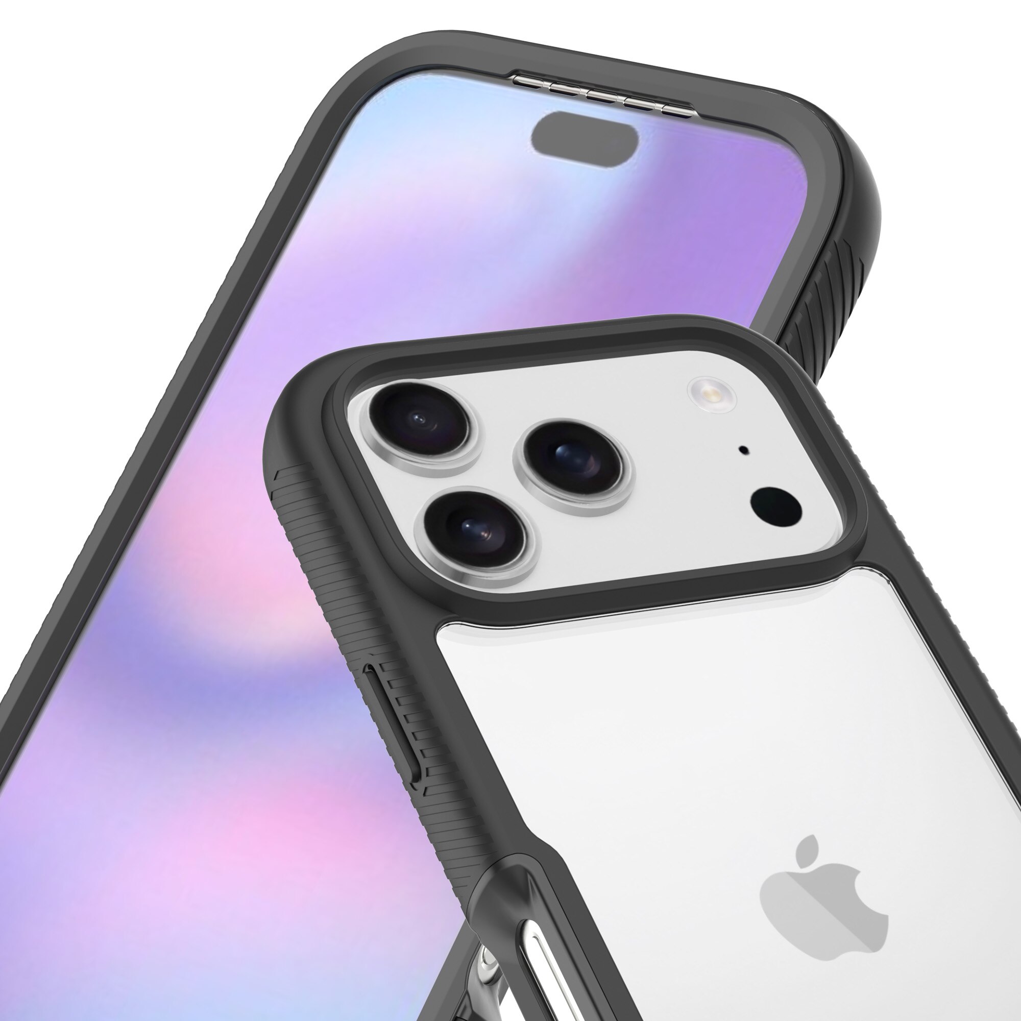 Funda Full Protection iPhone 17 Pro Max Negro/transparente