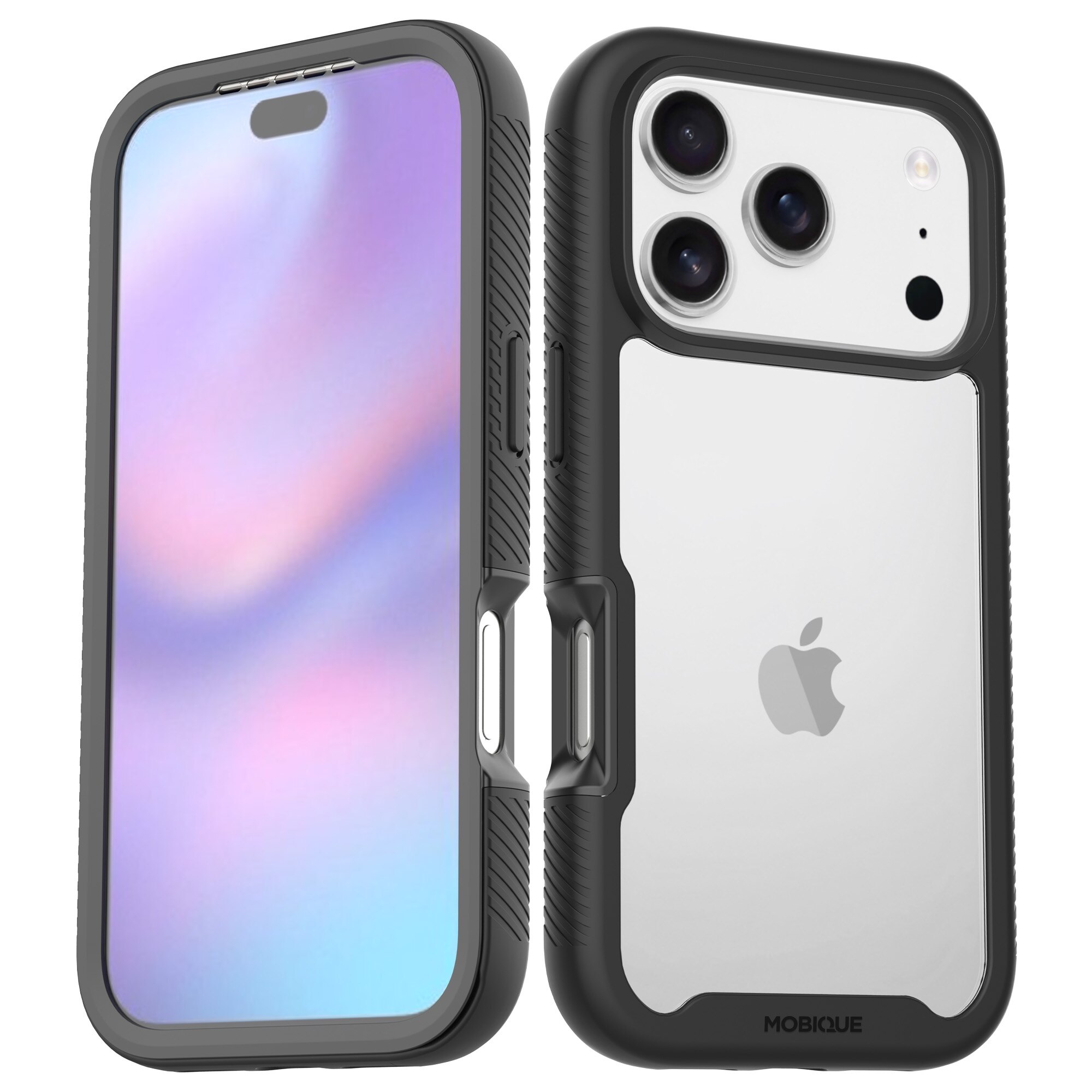 Funda Full Protection iPhone 17 Pro Max Negro/transparente
