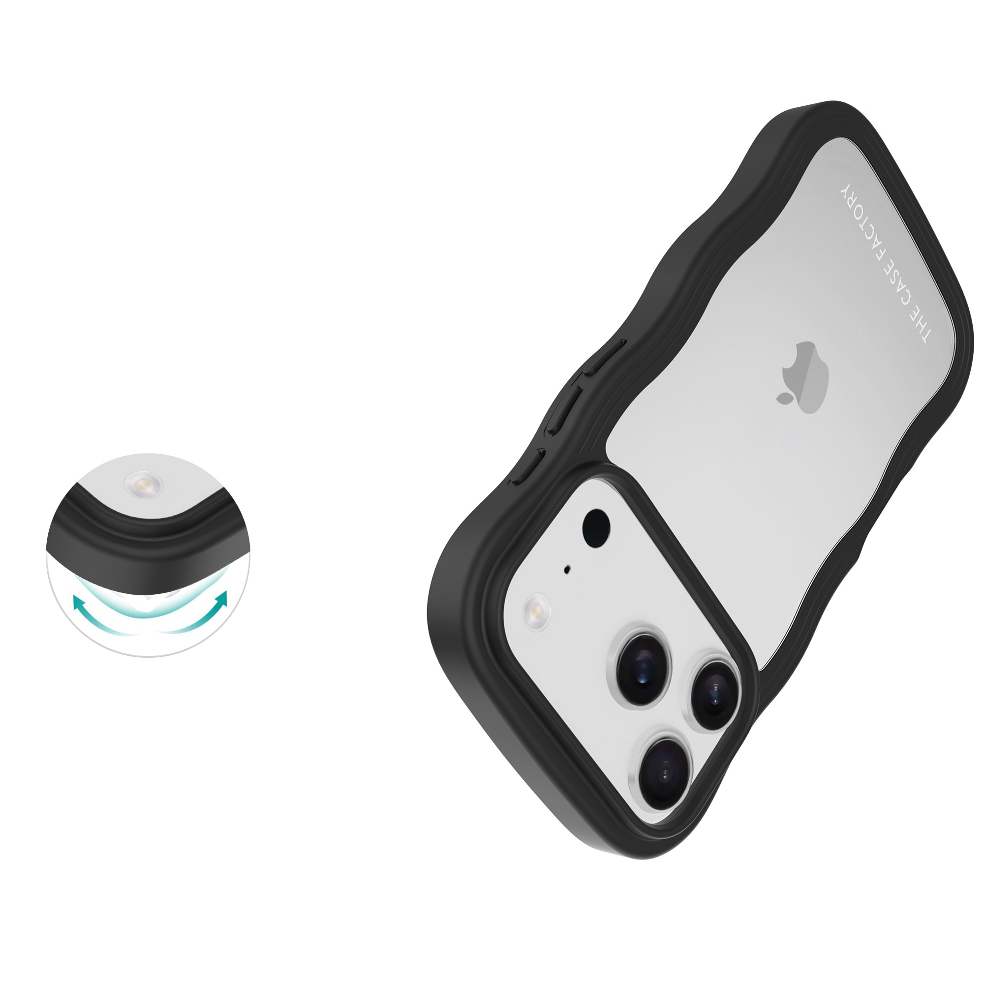 The Wave Case iPhone 17 Pro Negro