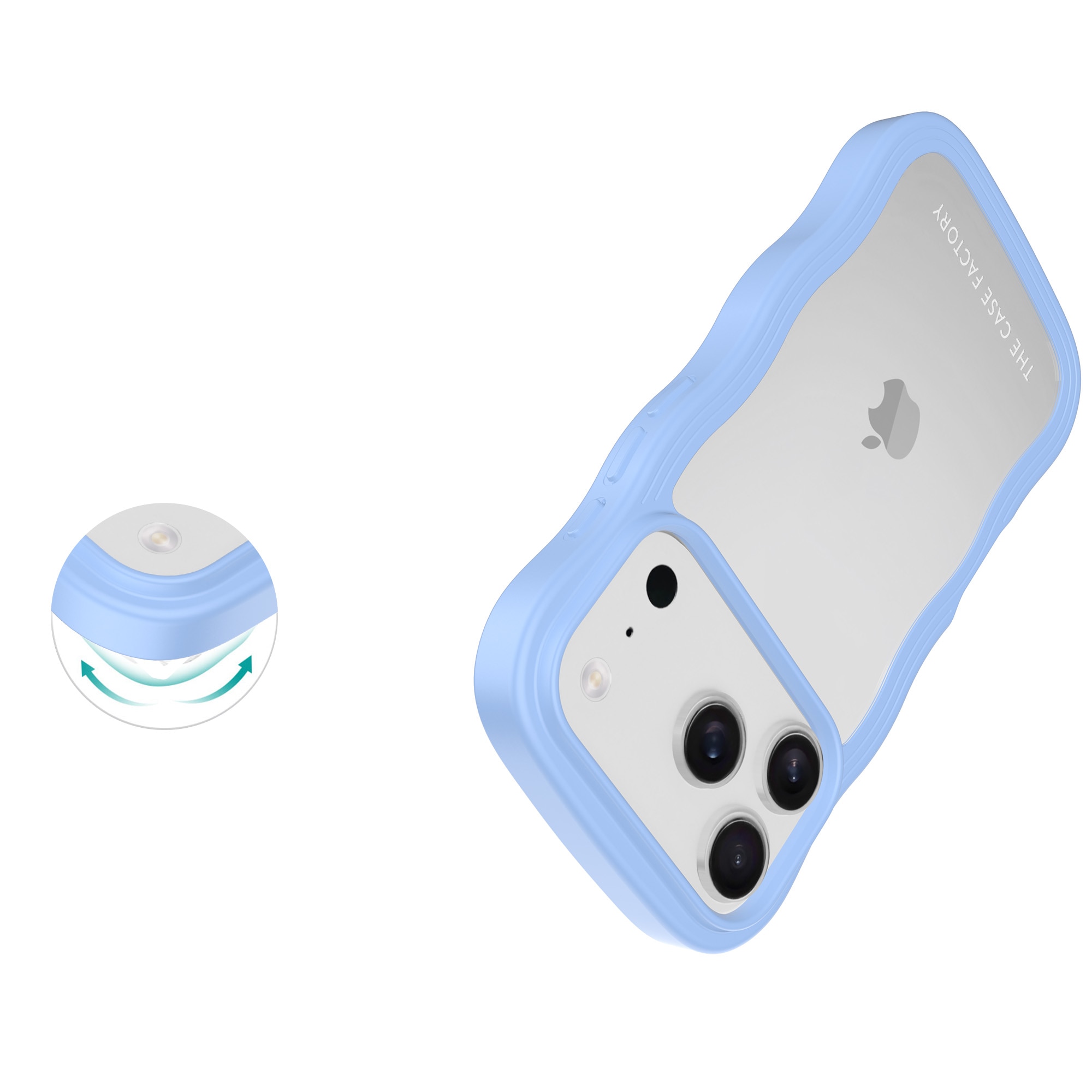 The Wave Case iPhone 17 Pro Azul