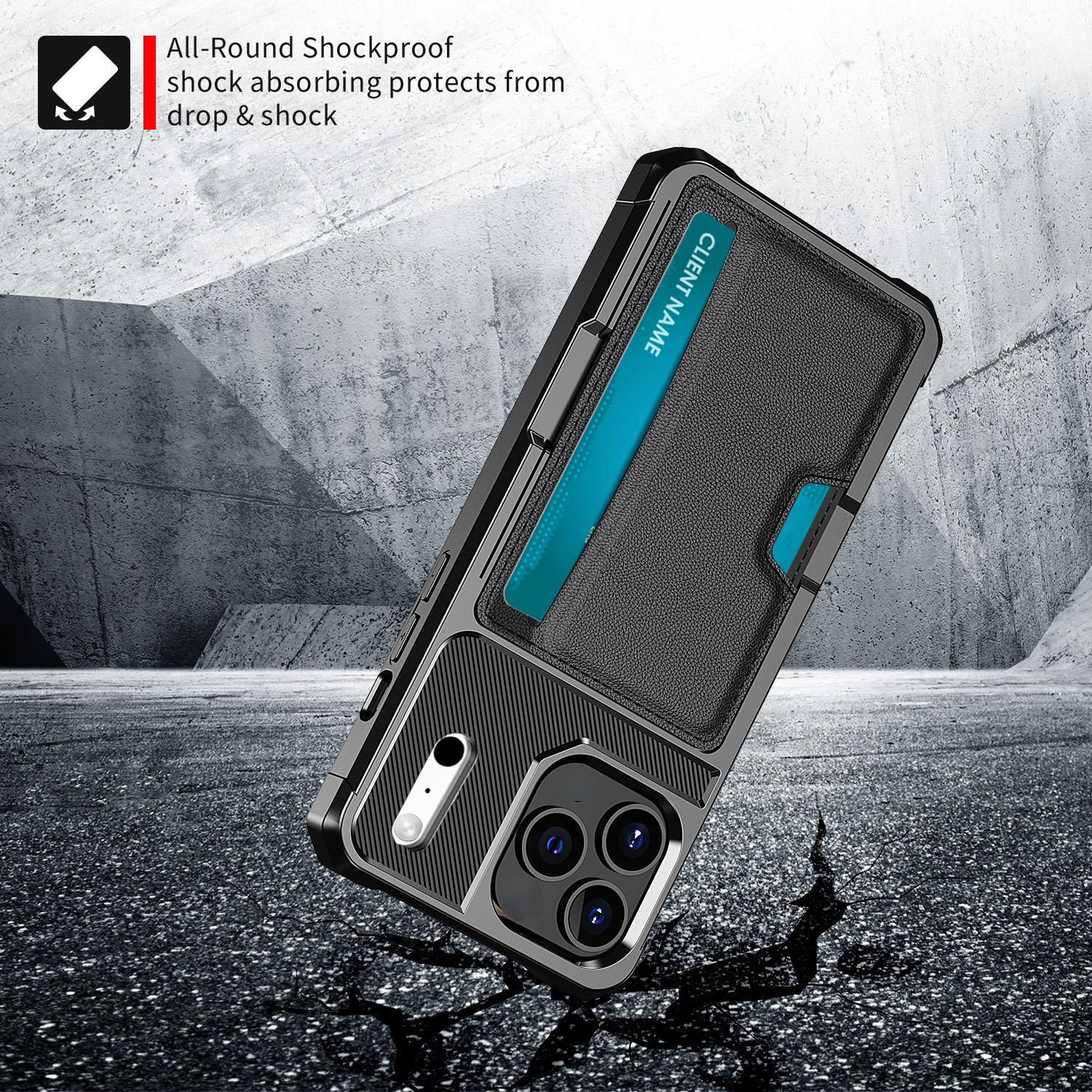 Funda Tough Card Case iPhone 17 Pro Max negro