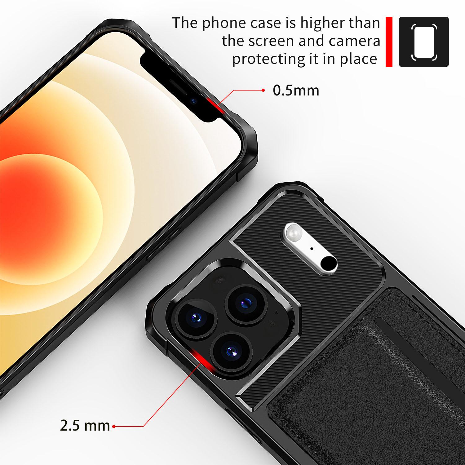 Funda Tough Card Case iPhone 17 Pro Max negro