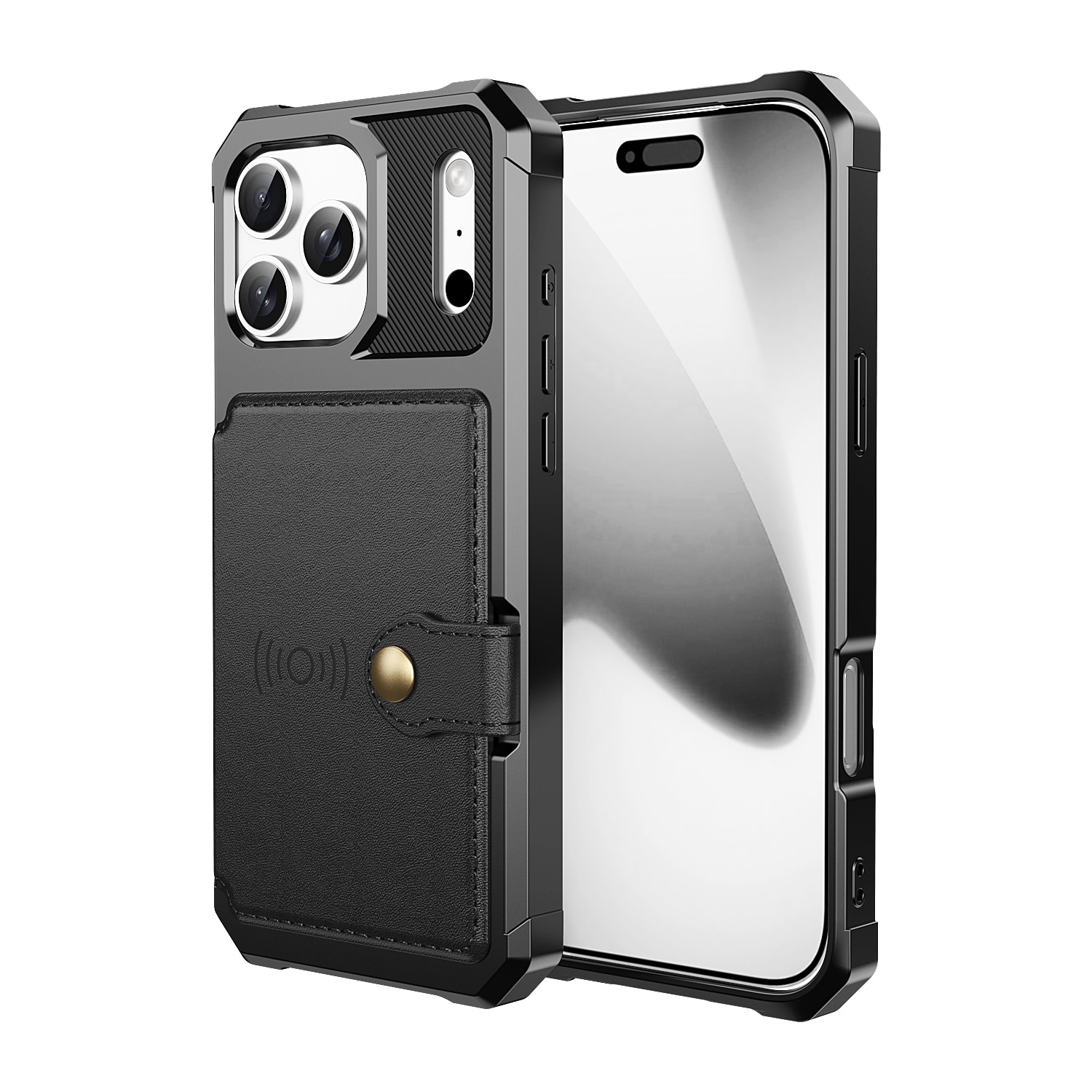 Funda con tarjetero Tough Multi-slot iPhone 17 Pro Negro