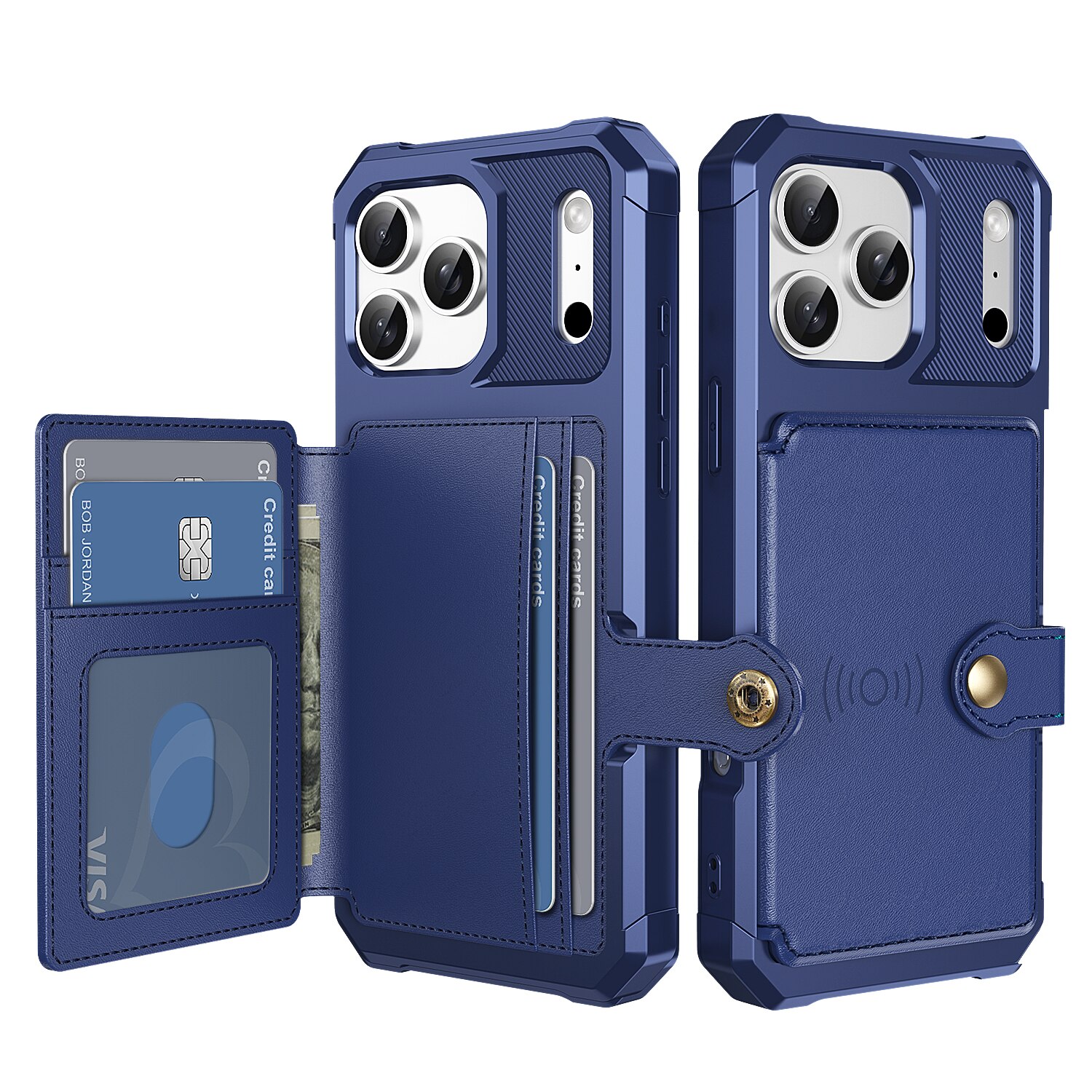 Funda con tarjetero Tough Multi-slot iPhone 17 Pro Azul