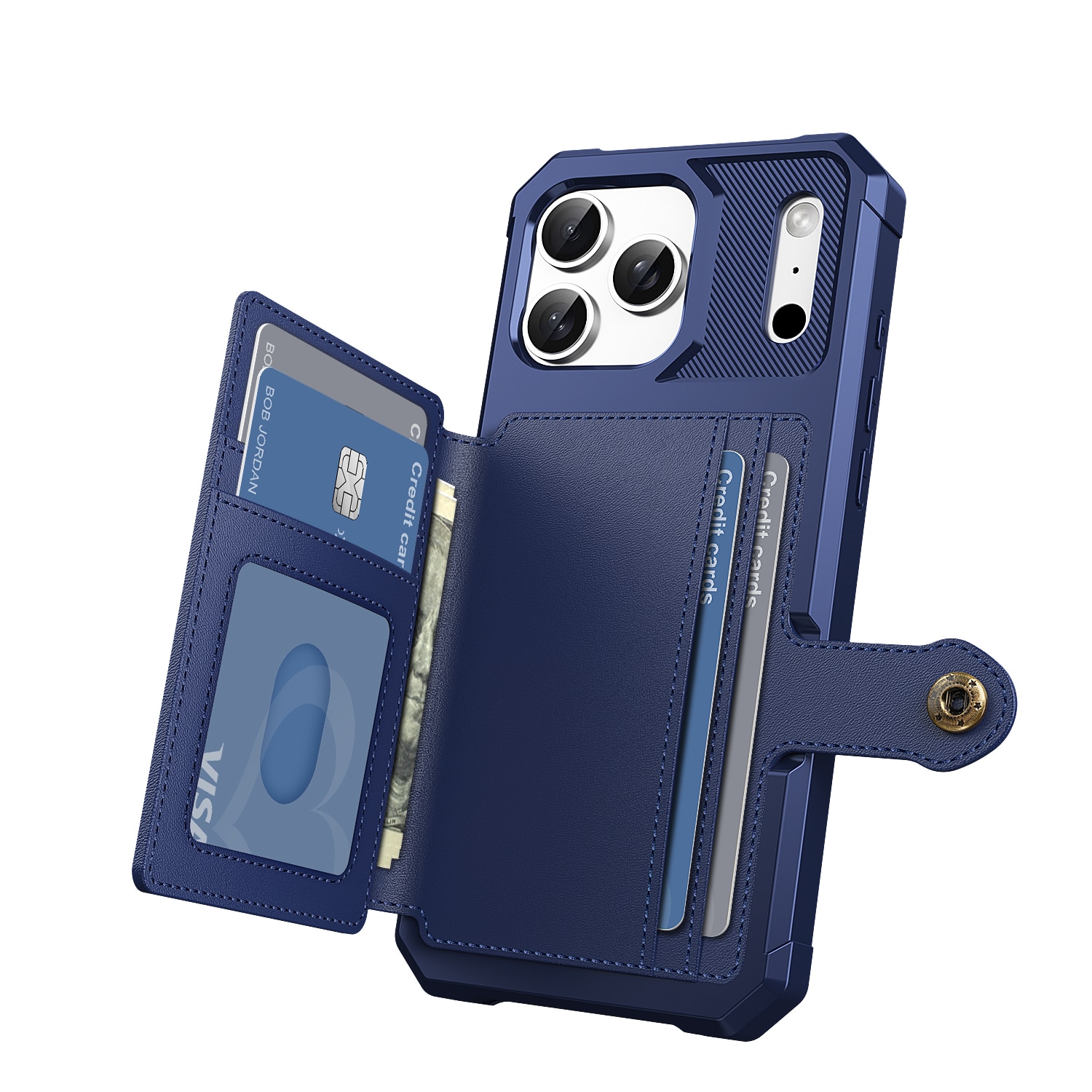 Funda con tarjetero Tough Multi-slot iPhone 17 Pro Max Azul