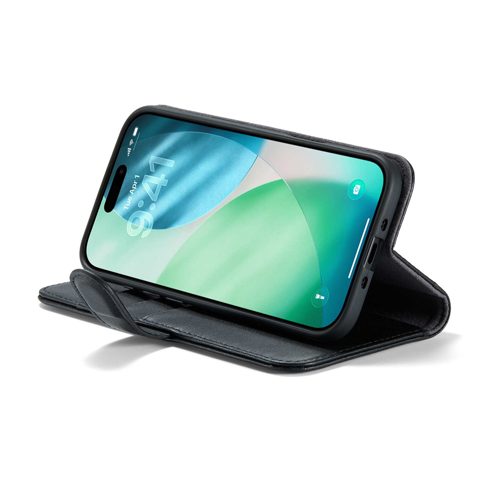 Funda de cuero genuino iPhone Air, Negro