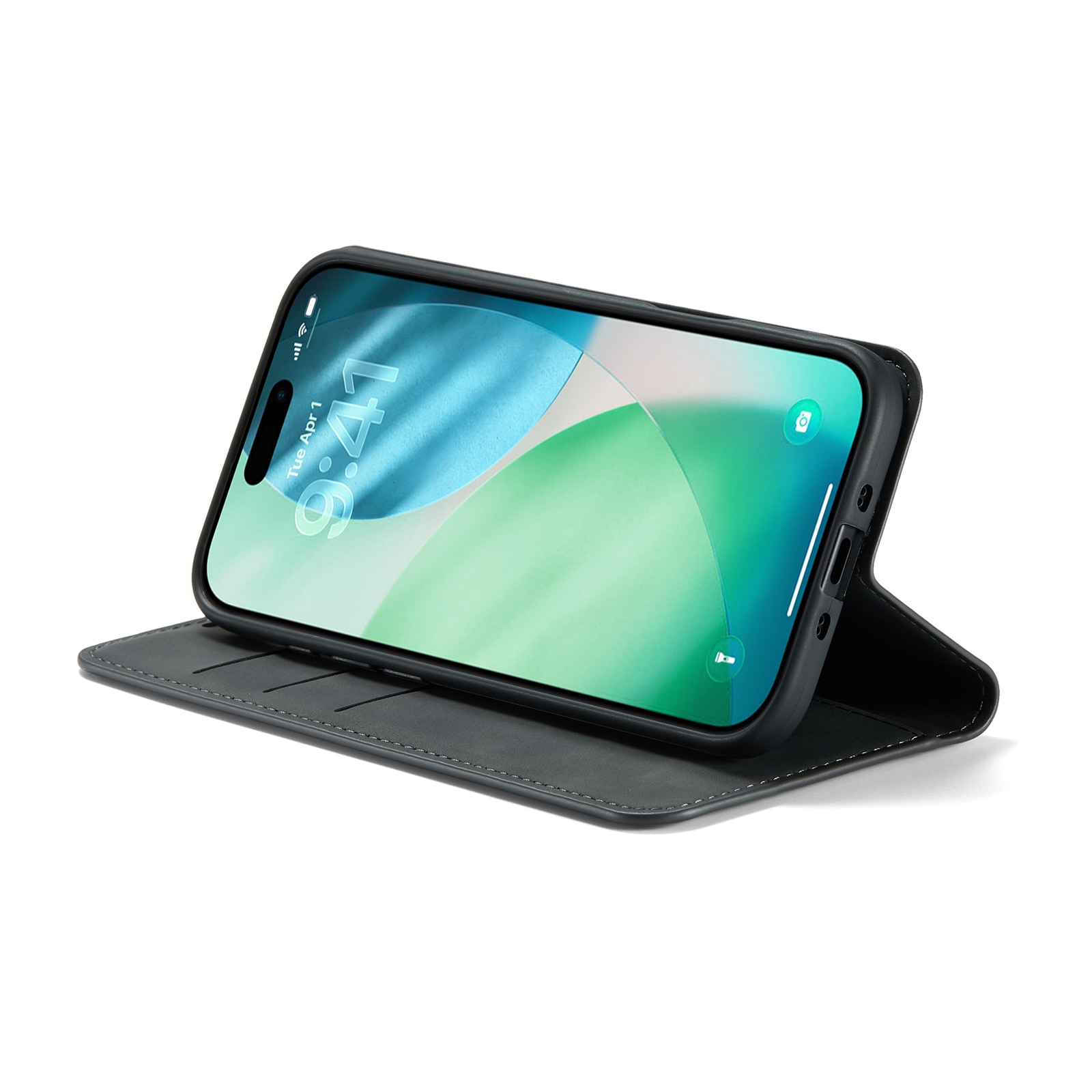 Funda delgada cartera iPhone Air Negro