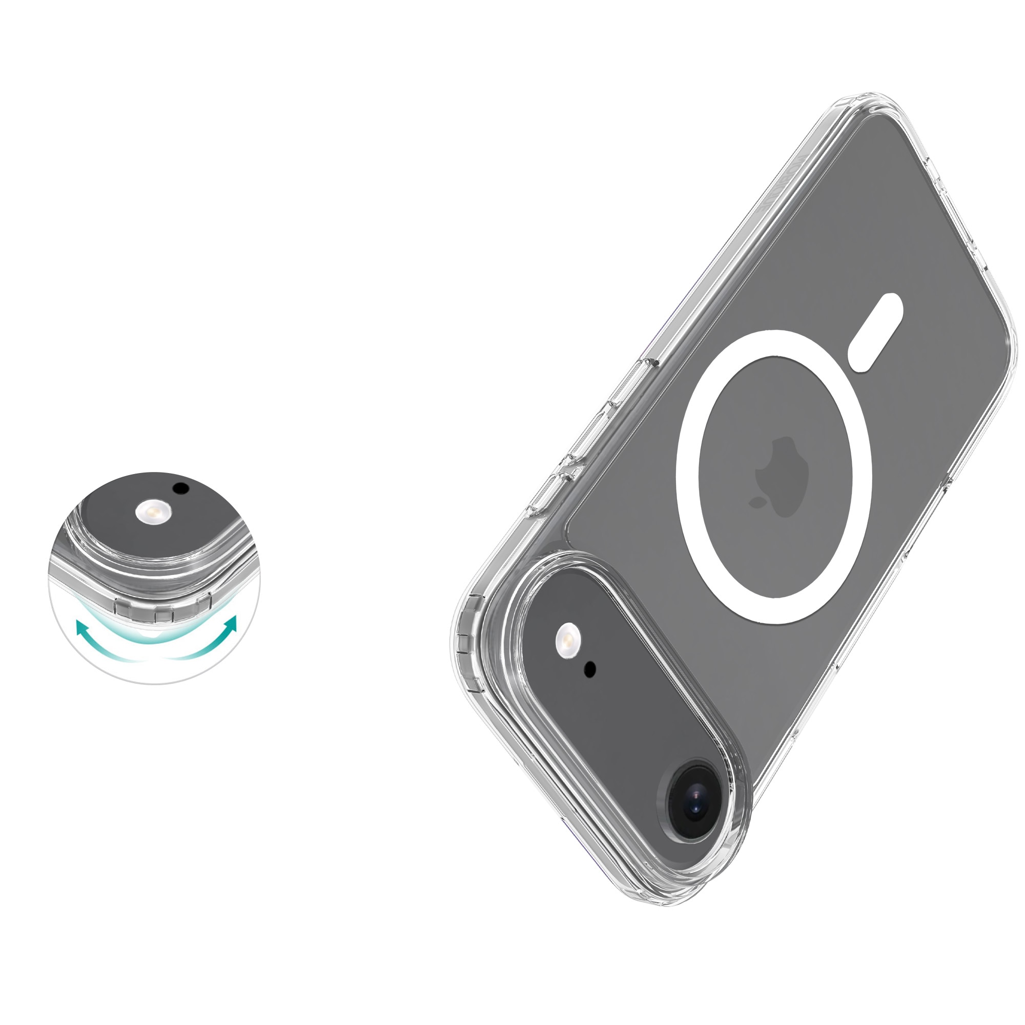 Funda híbrida MagSafe iPhone Air Transparente