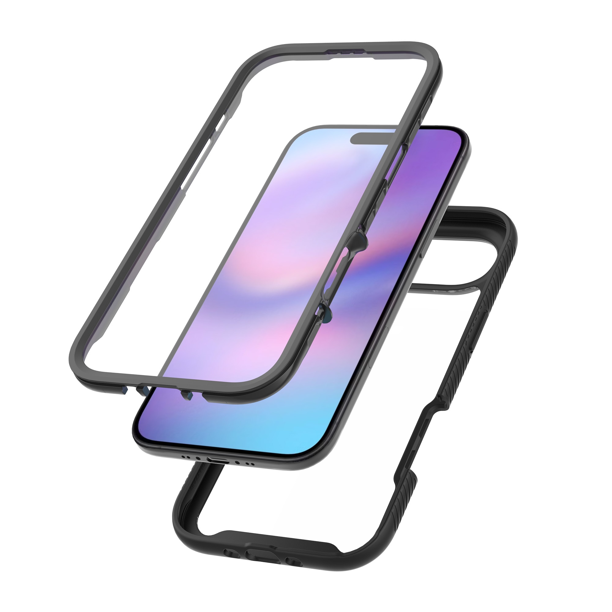 Funda Full Protection iPhone 17 Air Negro/transparente