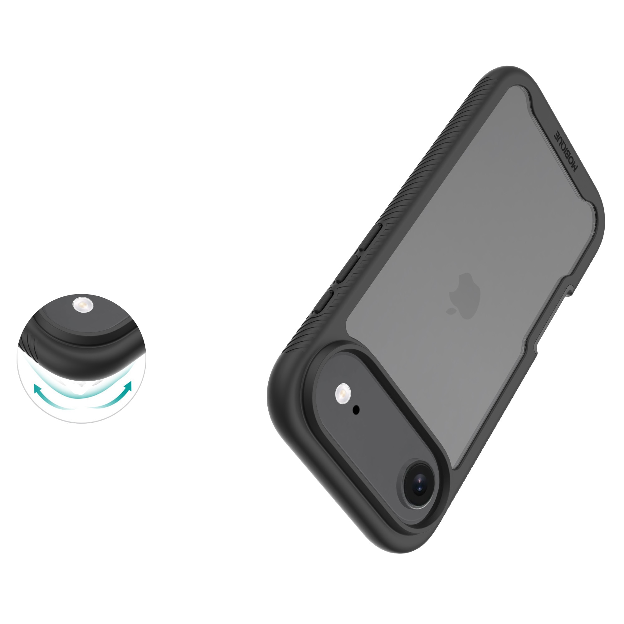Funda Full Protection iPhone 17 Air Negro/transparente