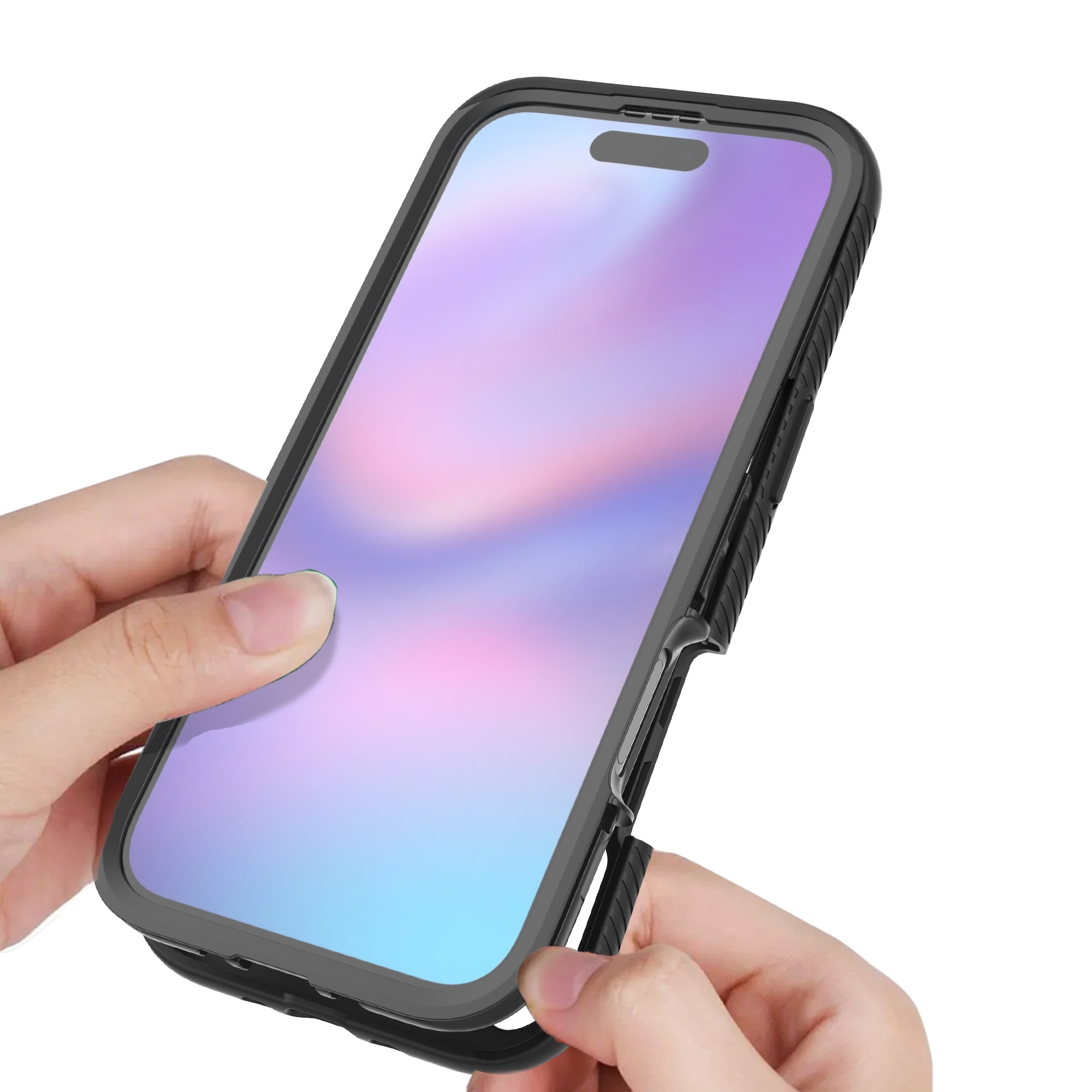 Funda Full Protection iPhone 17 Air Negro/transparente