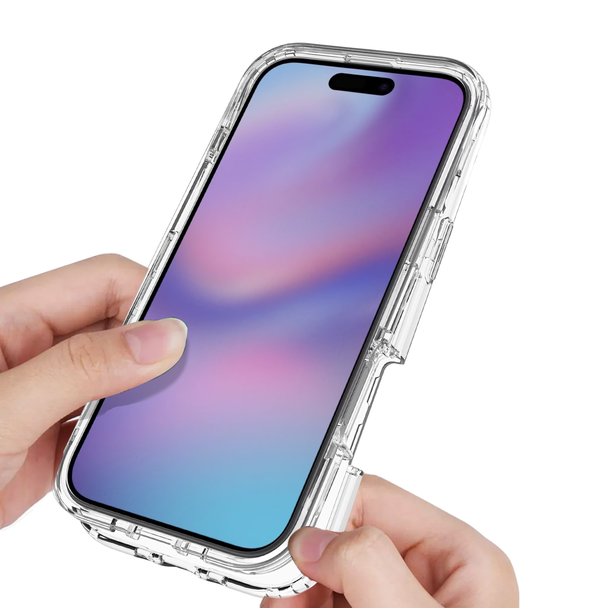 Funda con cobertura total iPhone 17 Air Transparente