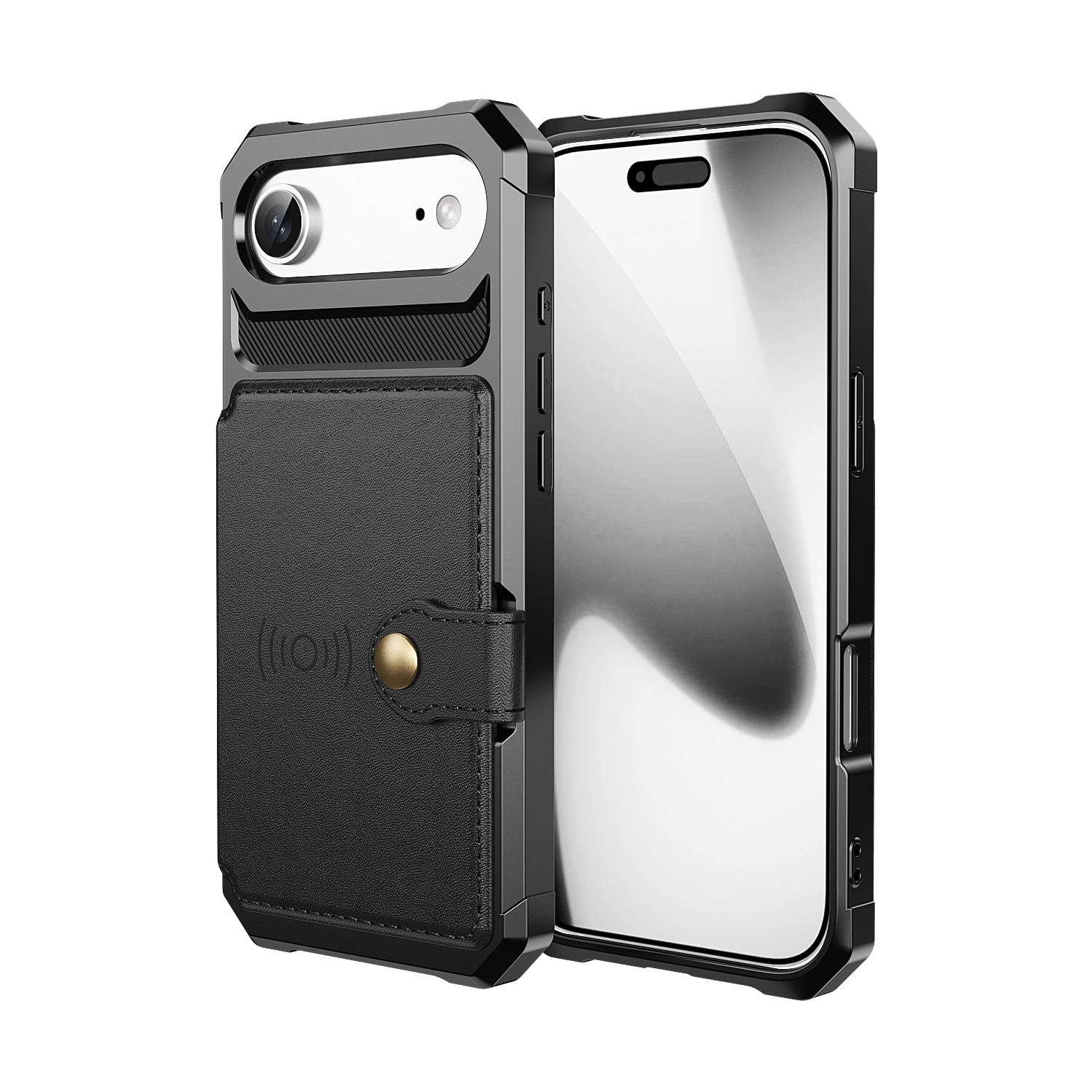 Funda con tarjetero Tough Multi-slot iPhone Air Negro