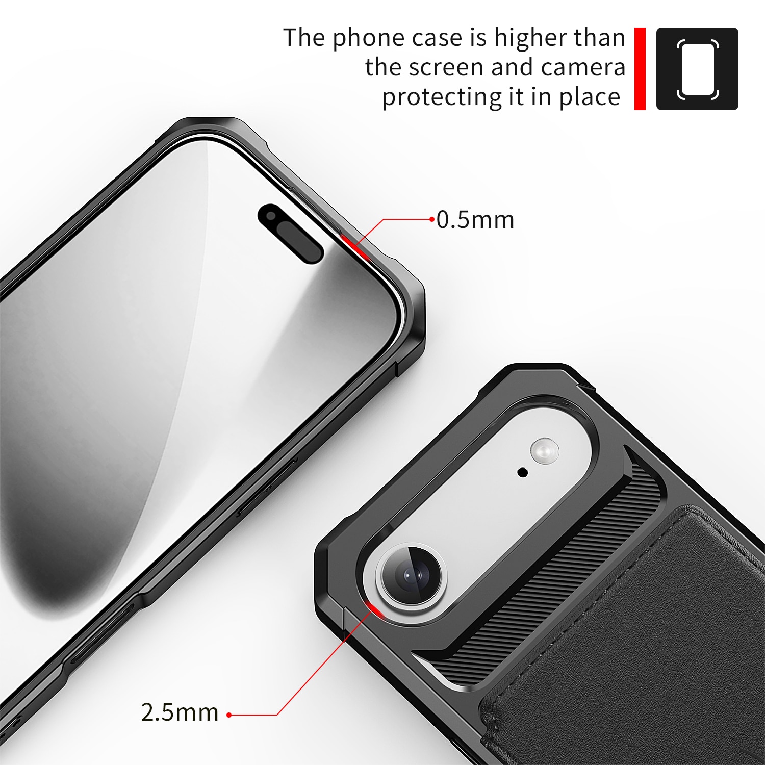 Funda con tarjetero Tough Multi-slot iPhone Air Negro