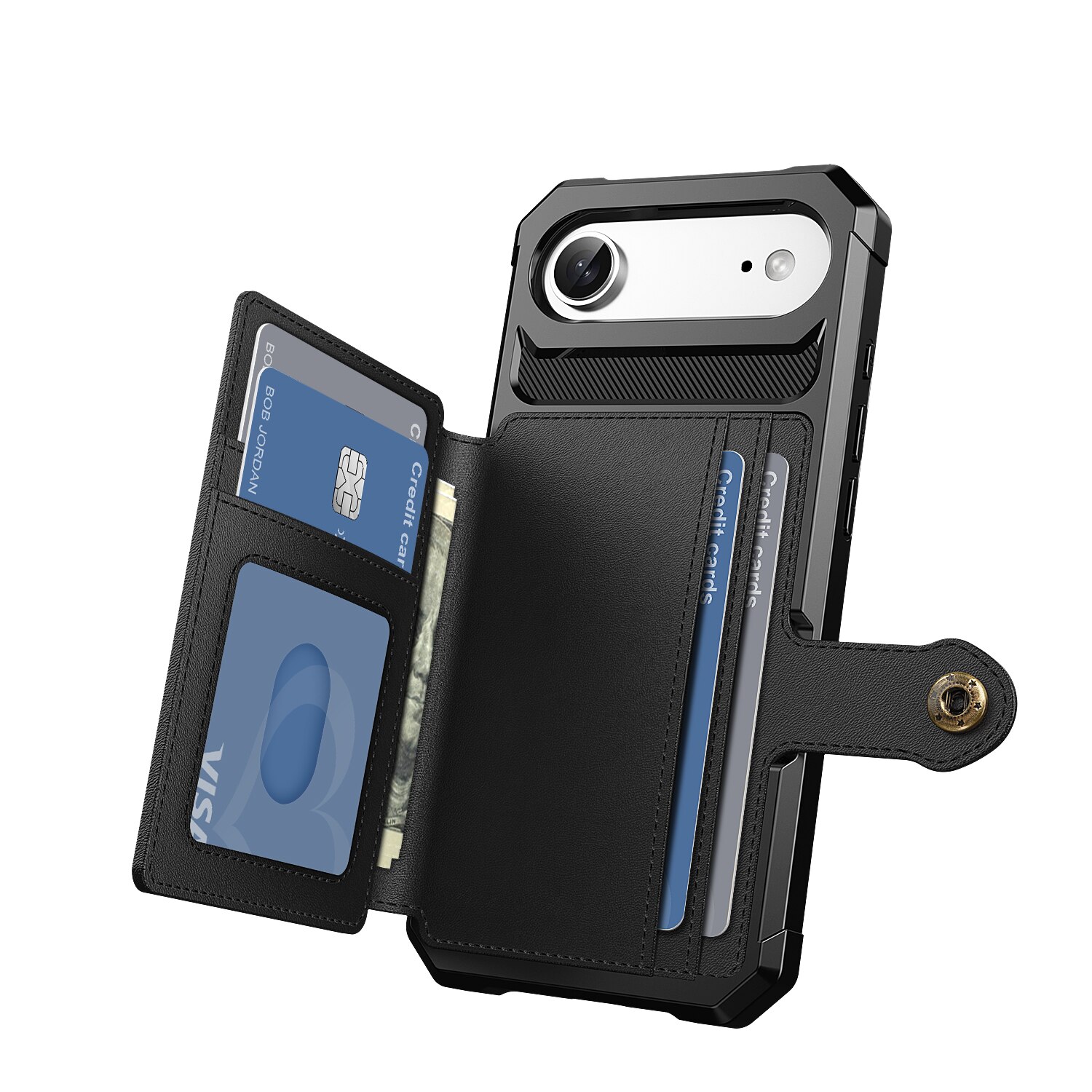 Funda con tarjetero Tough Multi-slot iPhone Air Negro